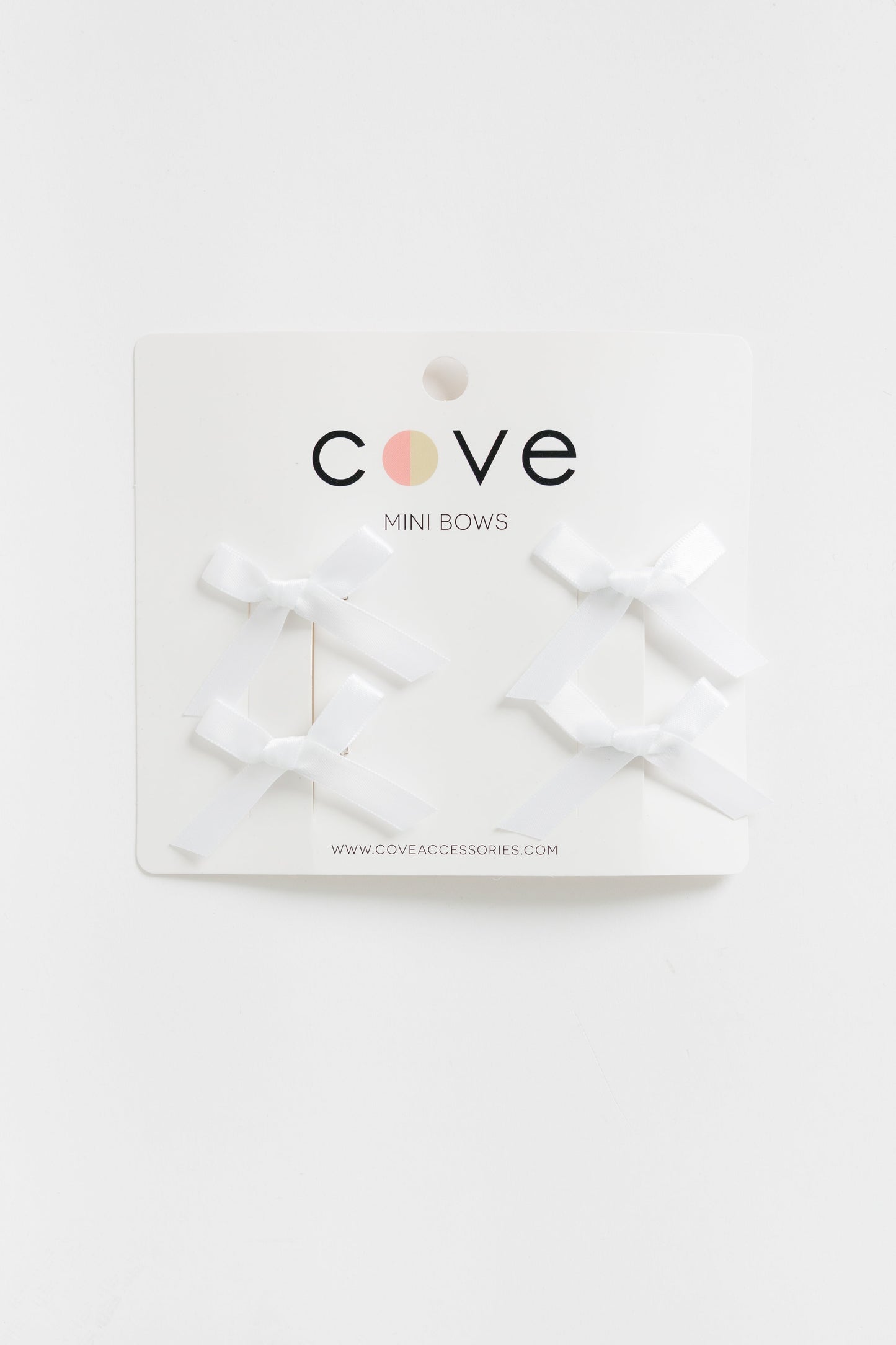 Cove Mini Hair Bows (4) WOMEN'S HAIR ACCESSORY Cove Accessories White OS