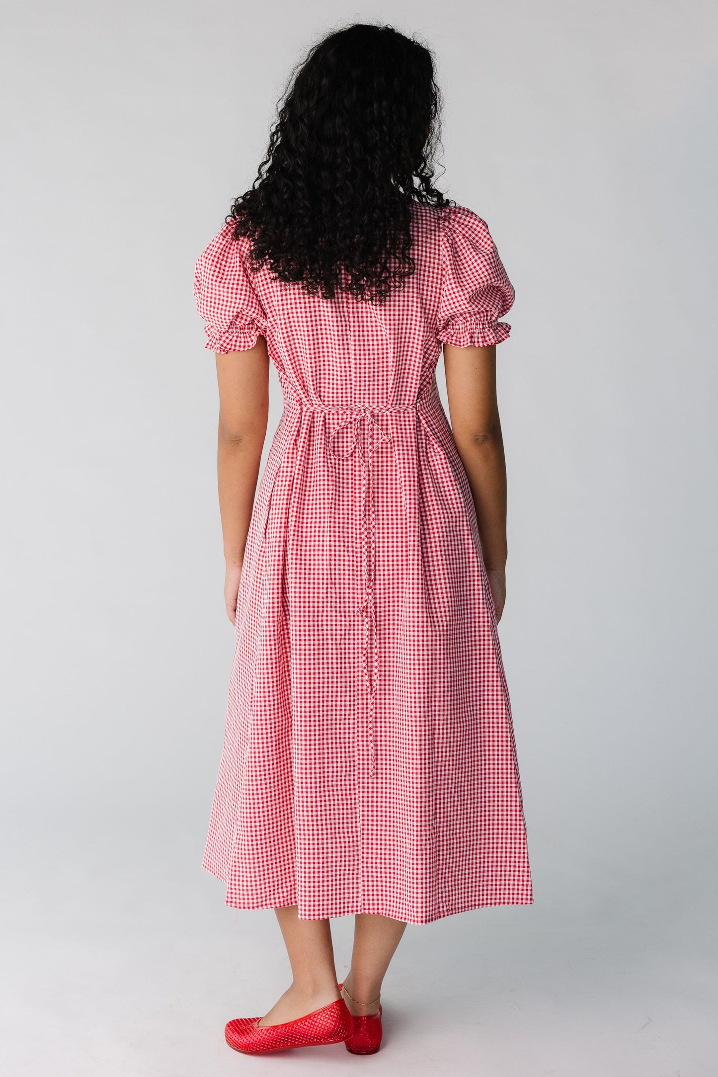 Margo Gingham Puff Sleeve Maxi Dress WOMEN'S DRESS Things Between