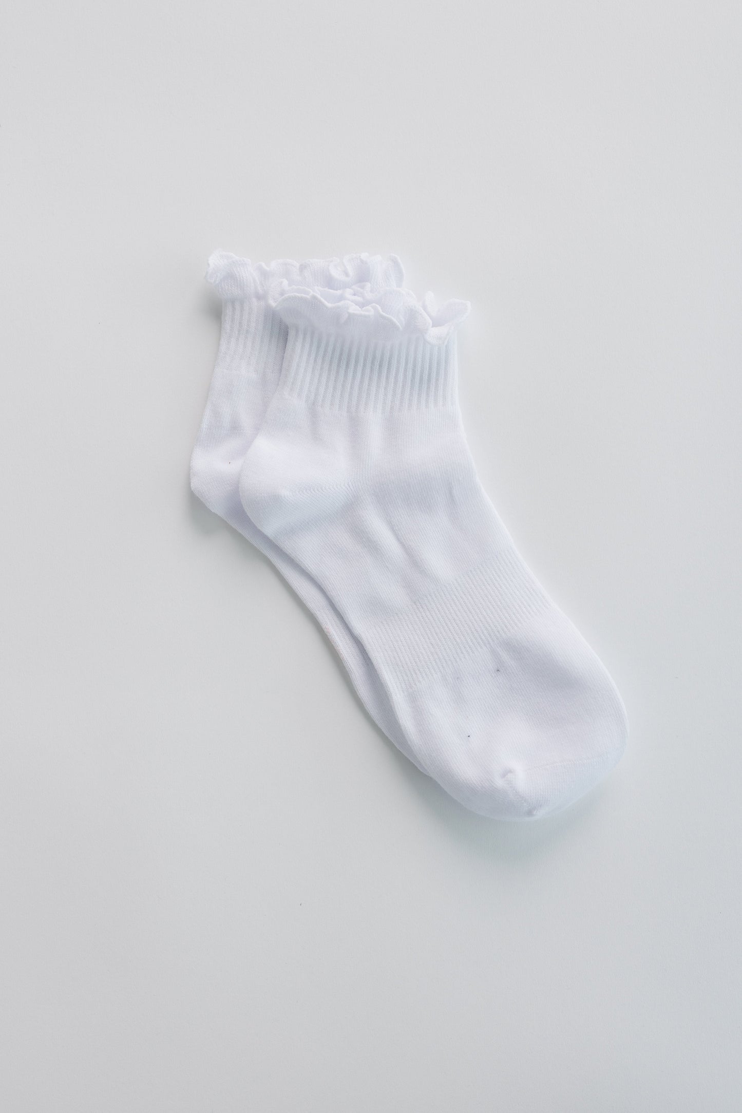 Cove Ruffle Quarter Socks WOMEN'S SOCKS Cove Accessories White OS
