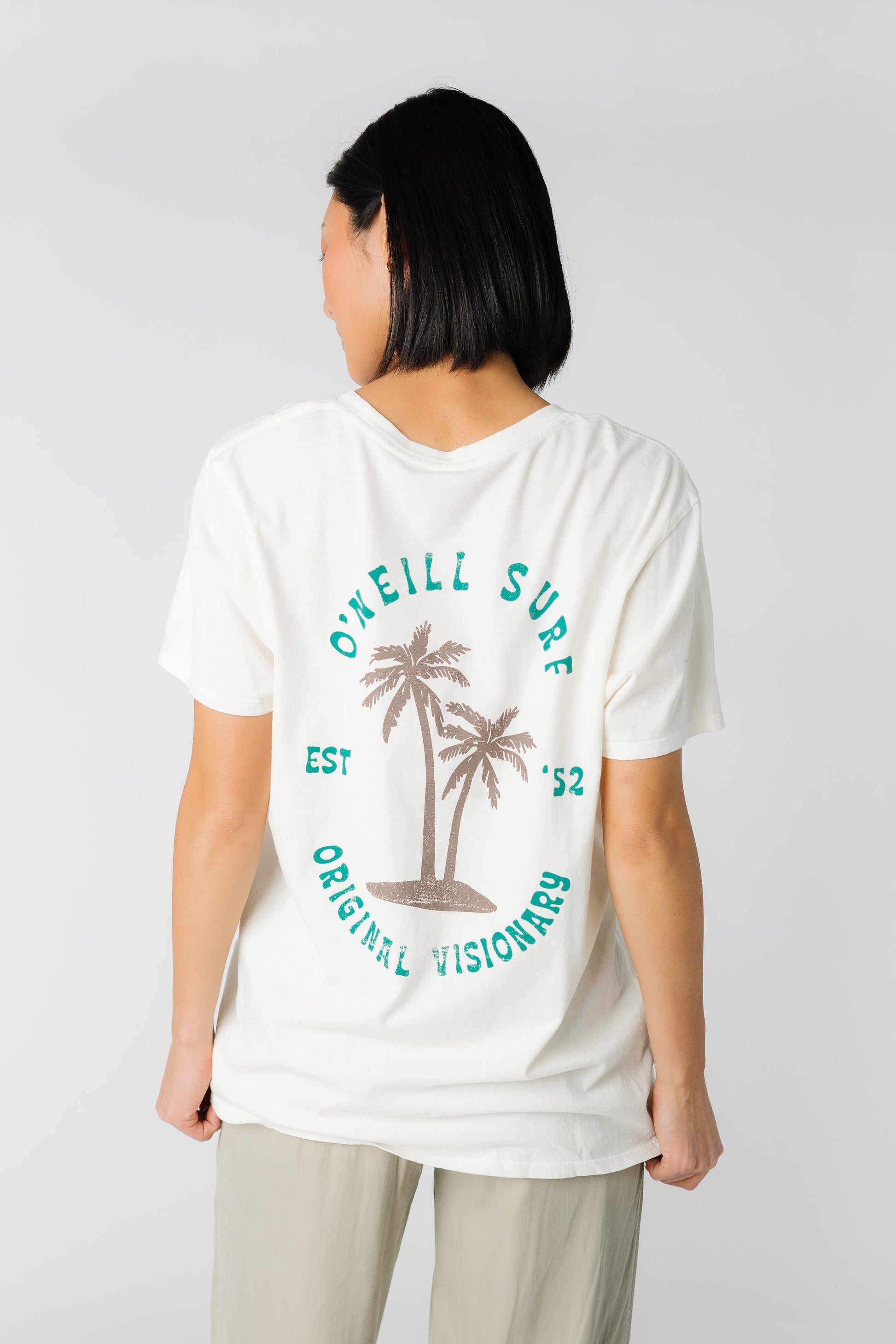 O'Neill graphic tee with large back graphic in white SU4418025