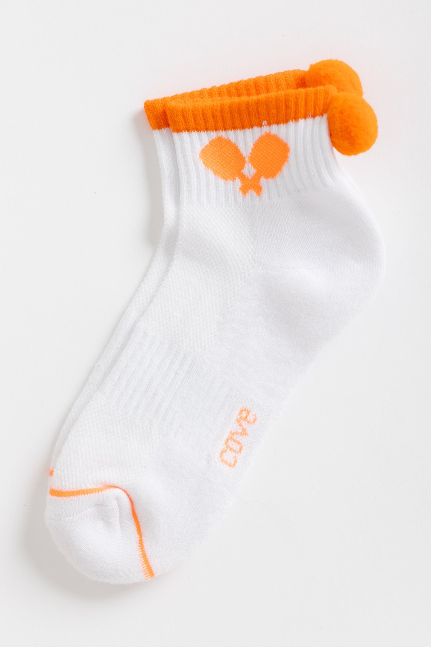 Cove Pickleball Quarter Socks WOMEN'S SOCKS Cove Accessories Orange OS