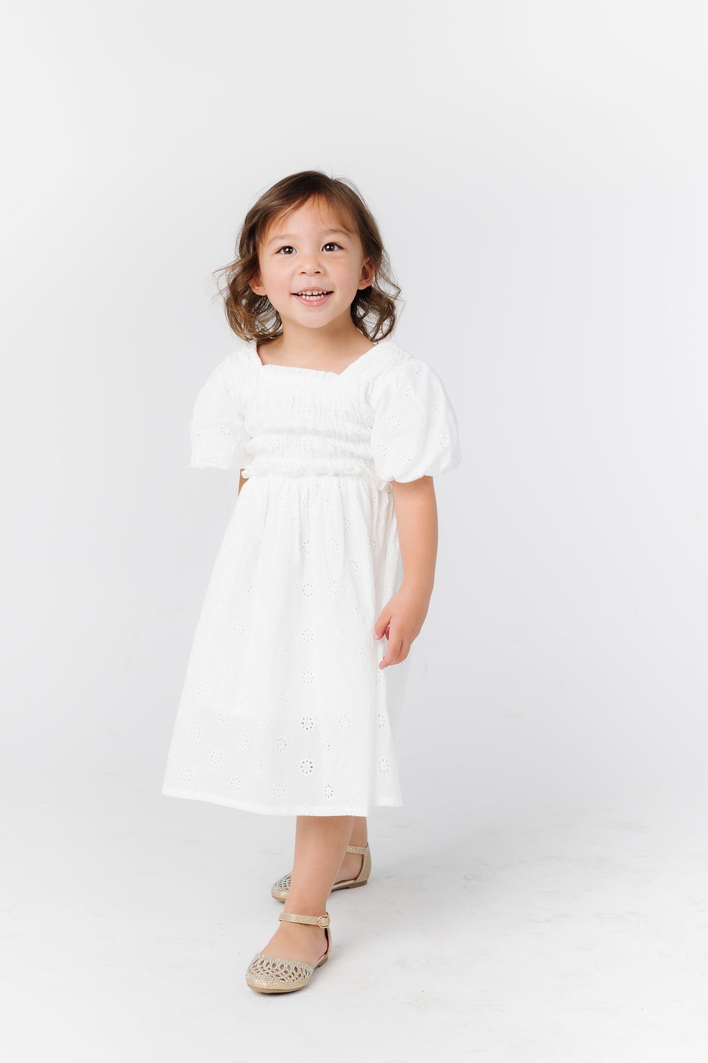 Brass & Roe Darla Girl's Square Neck Dress GIRL'S DRESS brass & roe