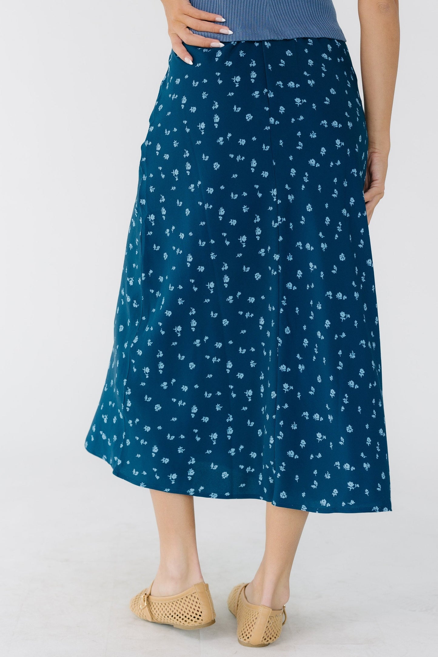 Brass & Roe Ellie Skirt - Deep Blue WOMEN'S SKIRTS brass & roe