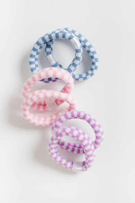 Cove Regatta Hair Tie Set WOMEN'S HAIR ACCESSORY Cove Accessories Blue/Pink/Purple OS
