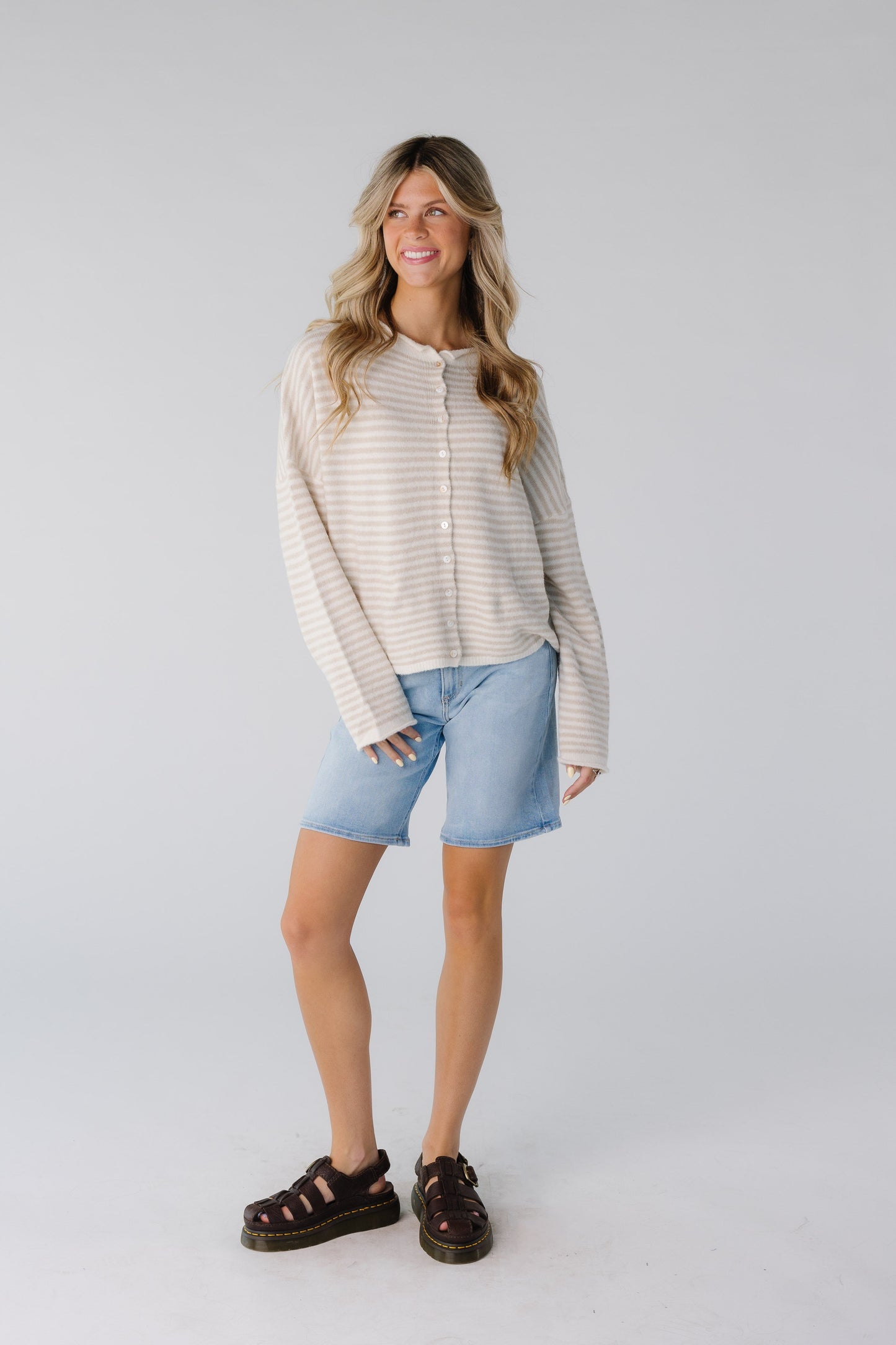 Aria New Stripe Cardigan WOMEN'S CARDIGAN Things Between