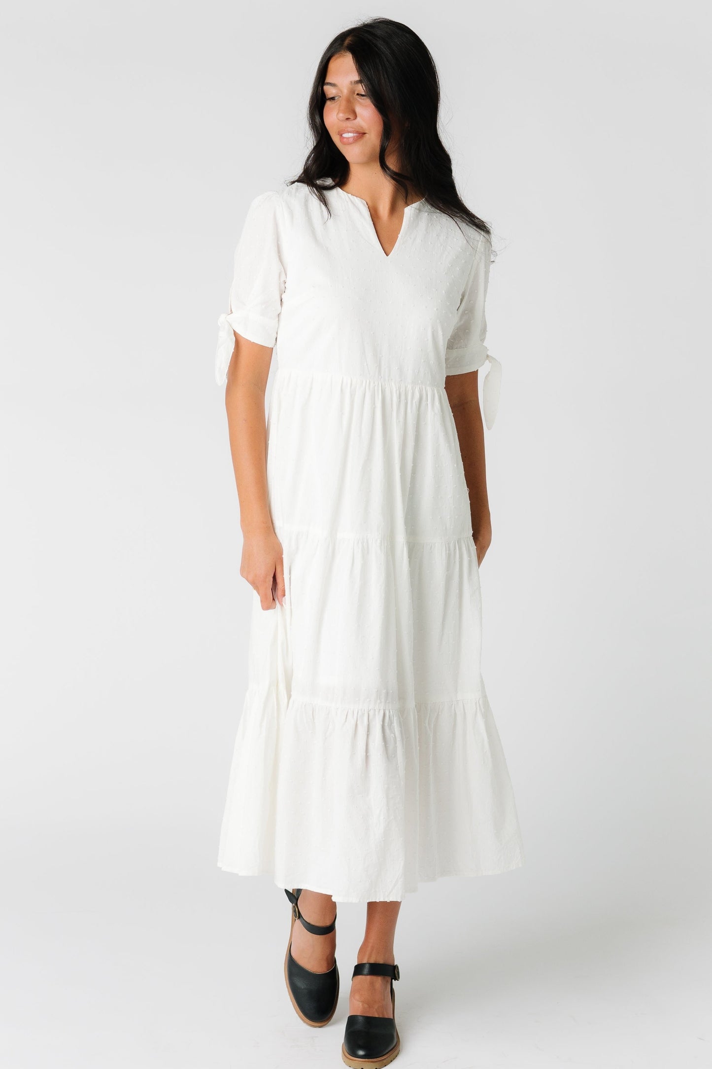 Brass & Roe Claire Tie-Sleeve Dress WOMEN'S DRESS brass & roe