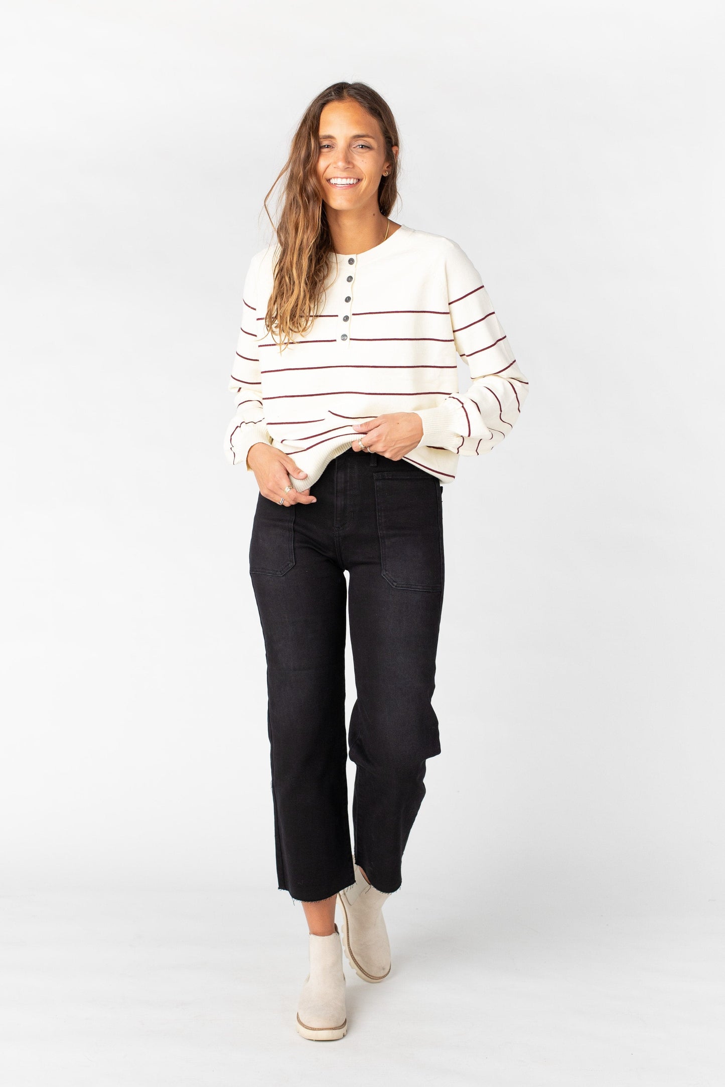 HR Utility Wide Leg Jeans WOMEN'S JEANS Just Panmaco Inc.