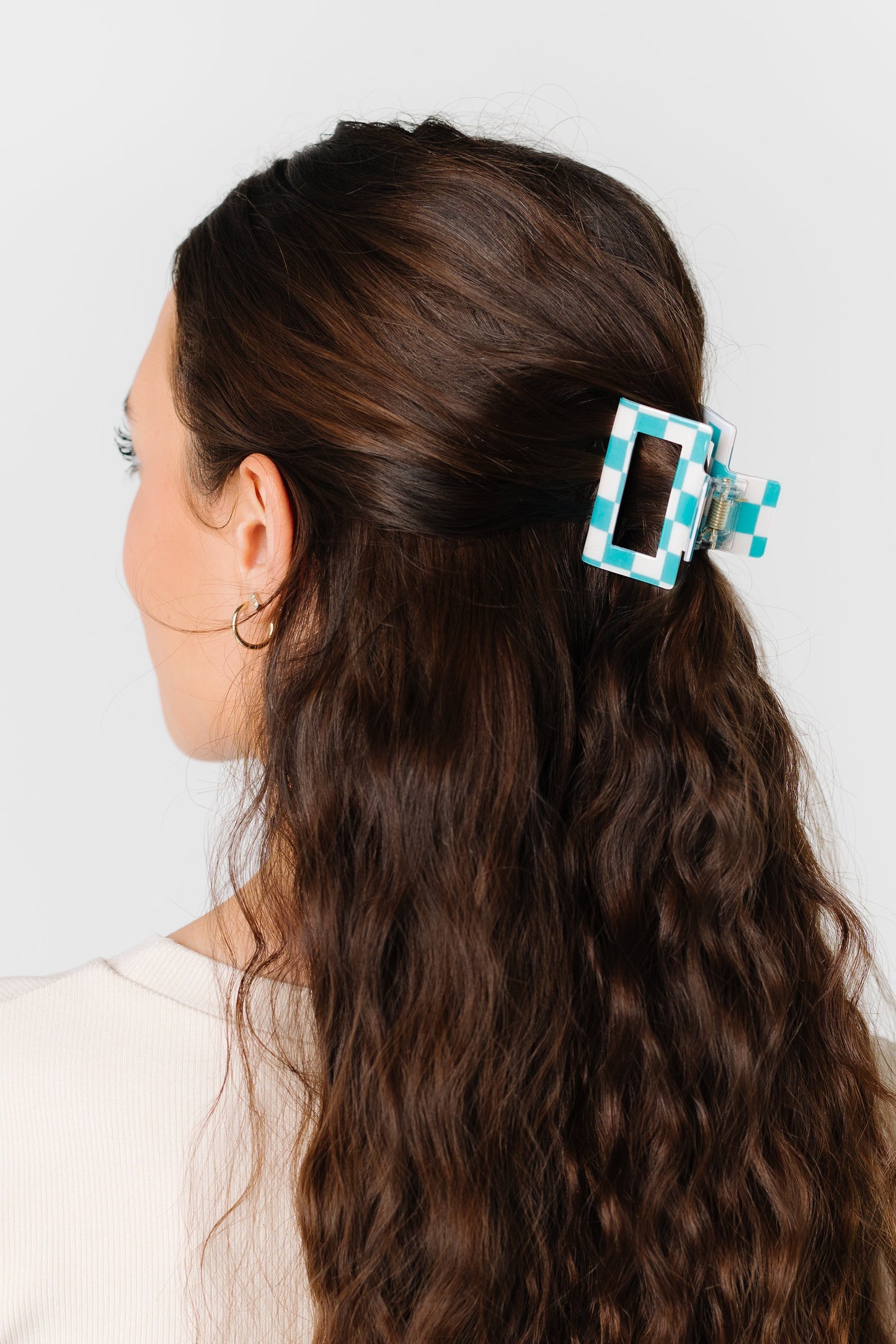 Cove Retro Checkered Hair Claw WOMEN'S HAIR ACCESSORY Cove Accessories