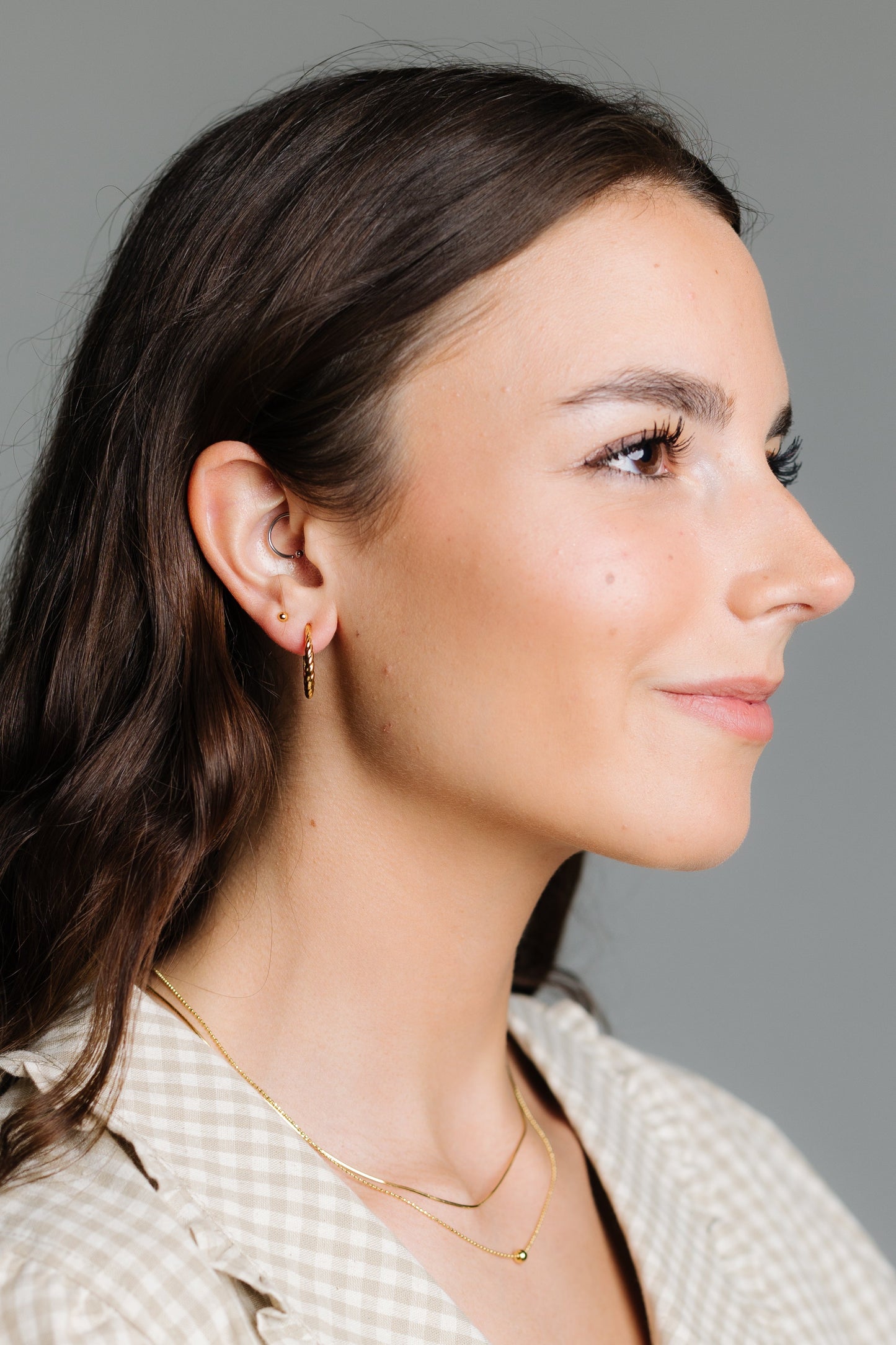 Cove Earrings Twisted Open Hoops Gold WOMEN'S EARINGS Cove Accessories
