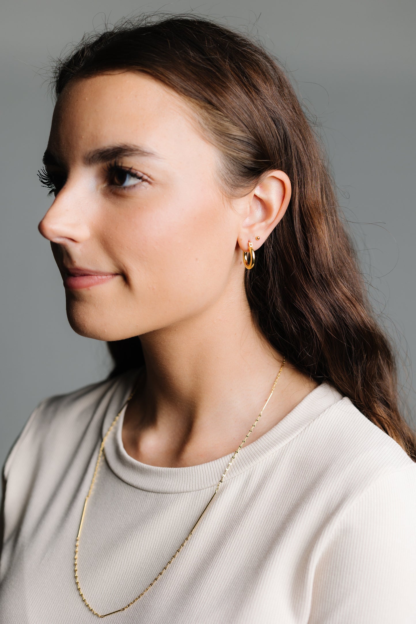 Cove Earrings Small Huggie Gold WOMEN'S EARINGS Cove Accessories