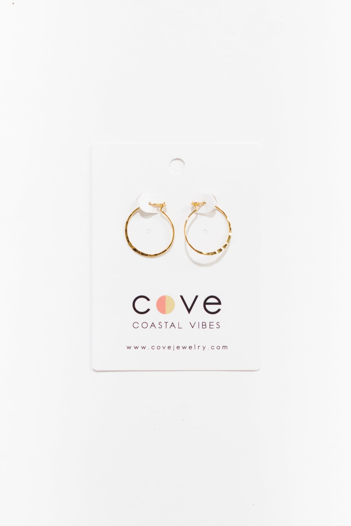 Cove Earrings Oval Hoop Gold WOMEN'S EARINGS Cove Accessories