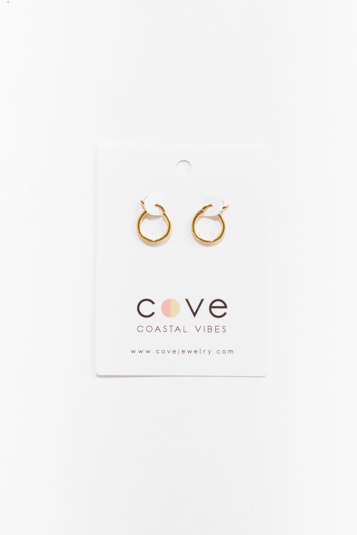 Cove Earrings Small Oval Hoops Gold WOMEN'S EARINGS Cove Accessories