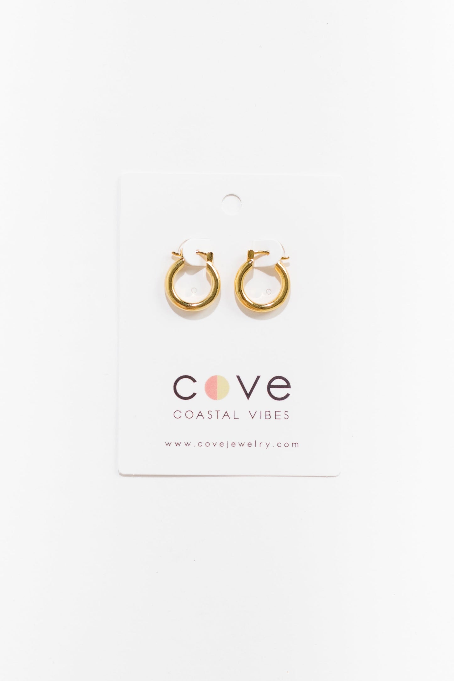 Cove Earrings Small Huggie Gold WOMEN'S EARINGS Cove Accessories