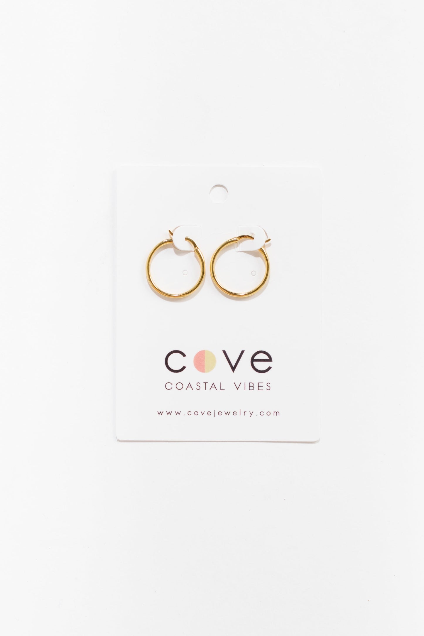 Cove Earrings Large Oval Hoops Gold WOMEN'S EARINGS Cove Accessories