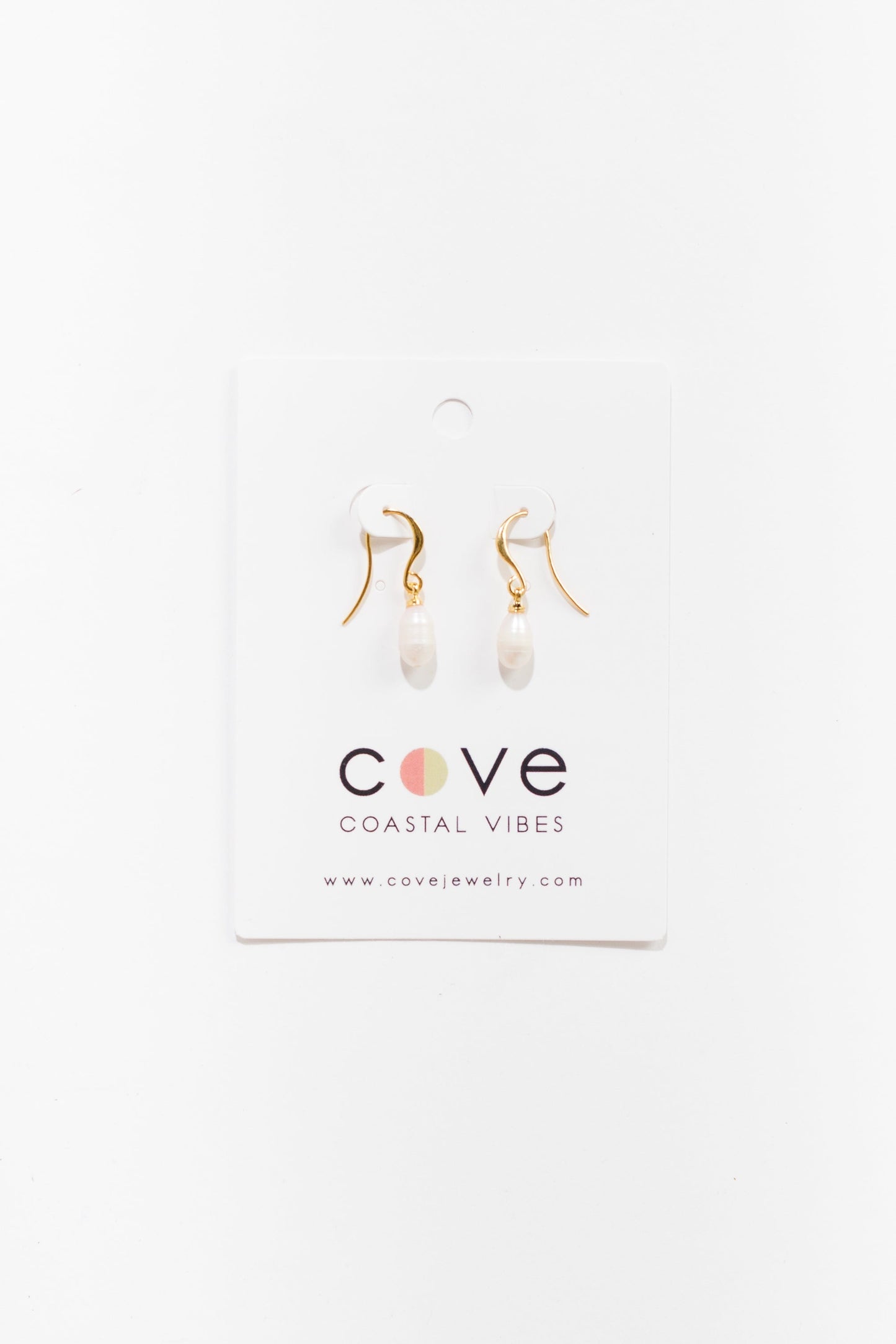 Cove Earrings Pearl Drop Gold WOMEN'S EARINGS Cove Accessories