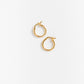 Cove Earrings Small Oval Hoops Gold WOMEN'S EARINGS Cove Accessories 