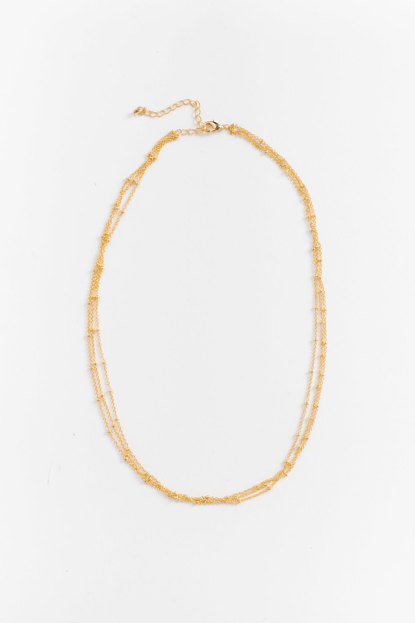 Cove Necklace Delicate Triple Chain Gold WOMEN'S NECKLACE Cove Accessories