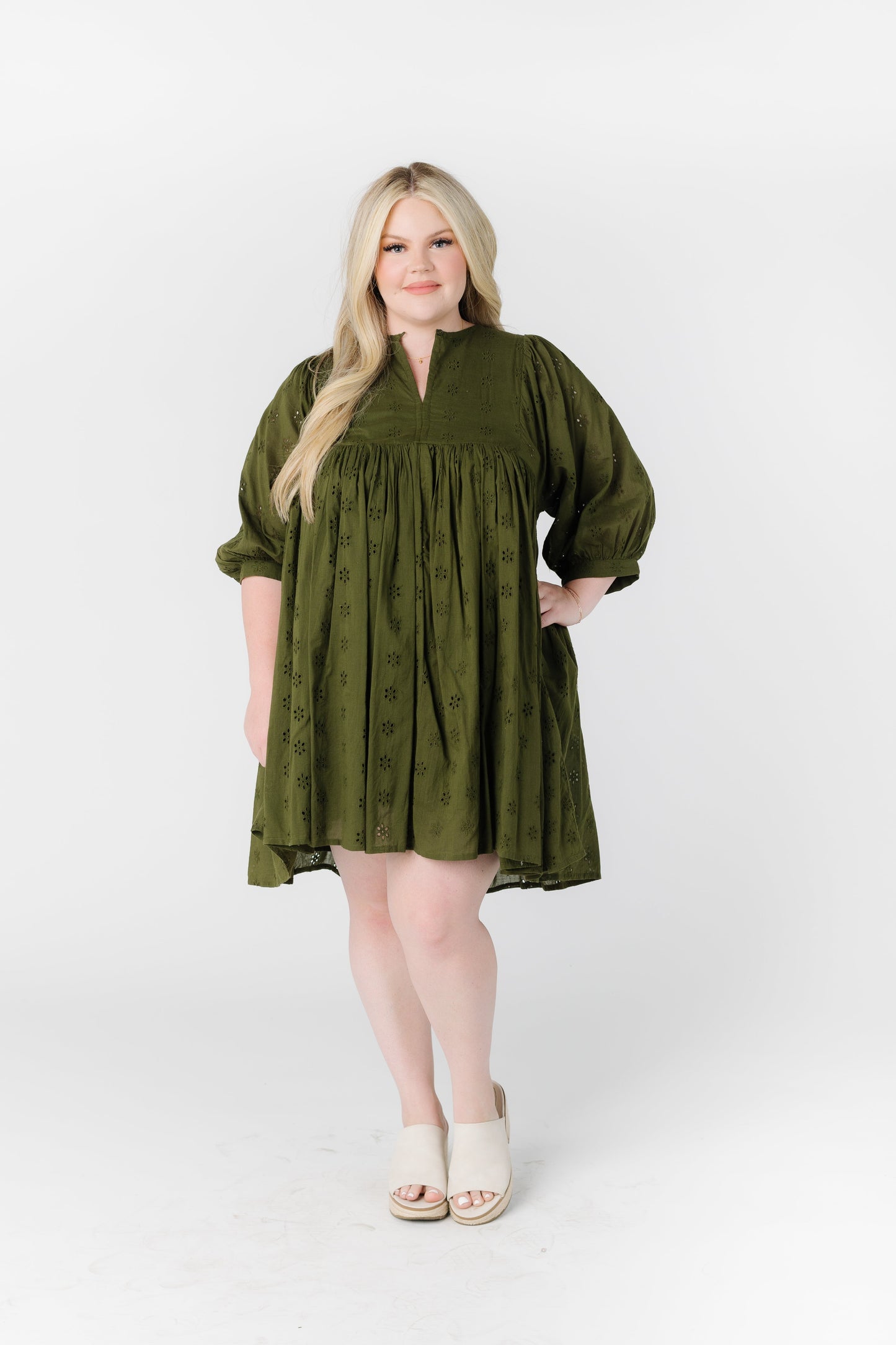 Citrus The Getaway Eyelet Dress WOMEN'S DRESS Citrus