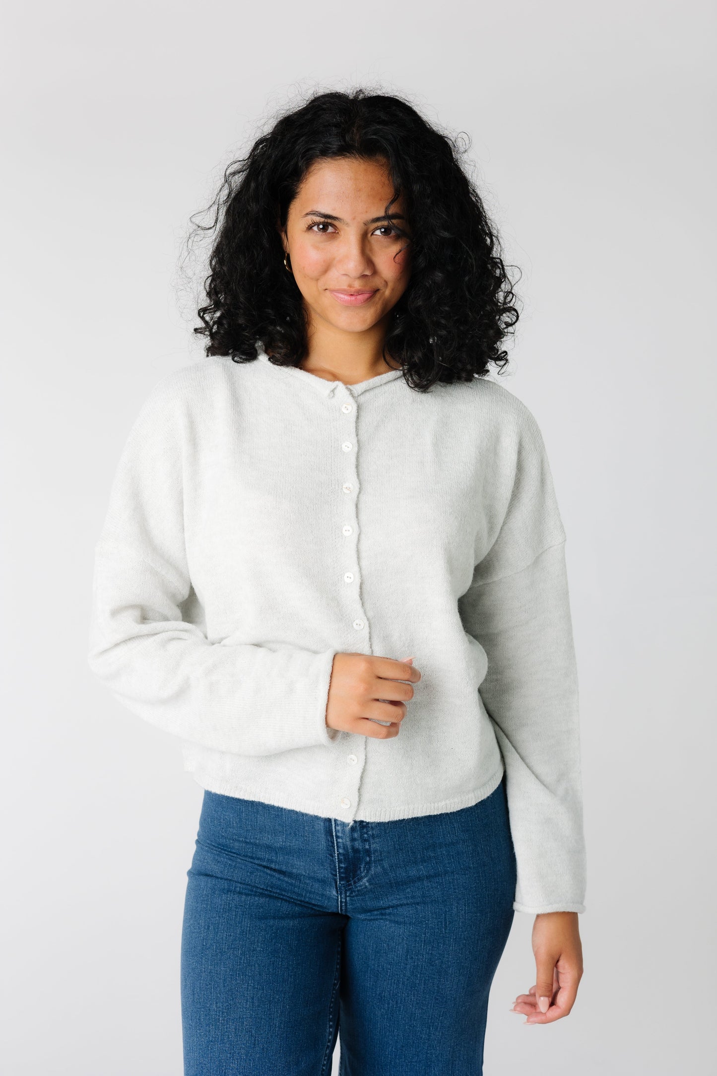 Aria Soft Cardigan WOMEN'S CARDIGAN Things Between Light Grey S