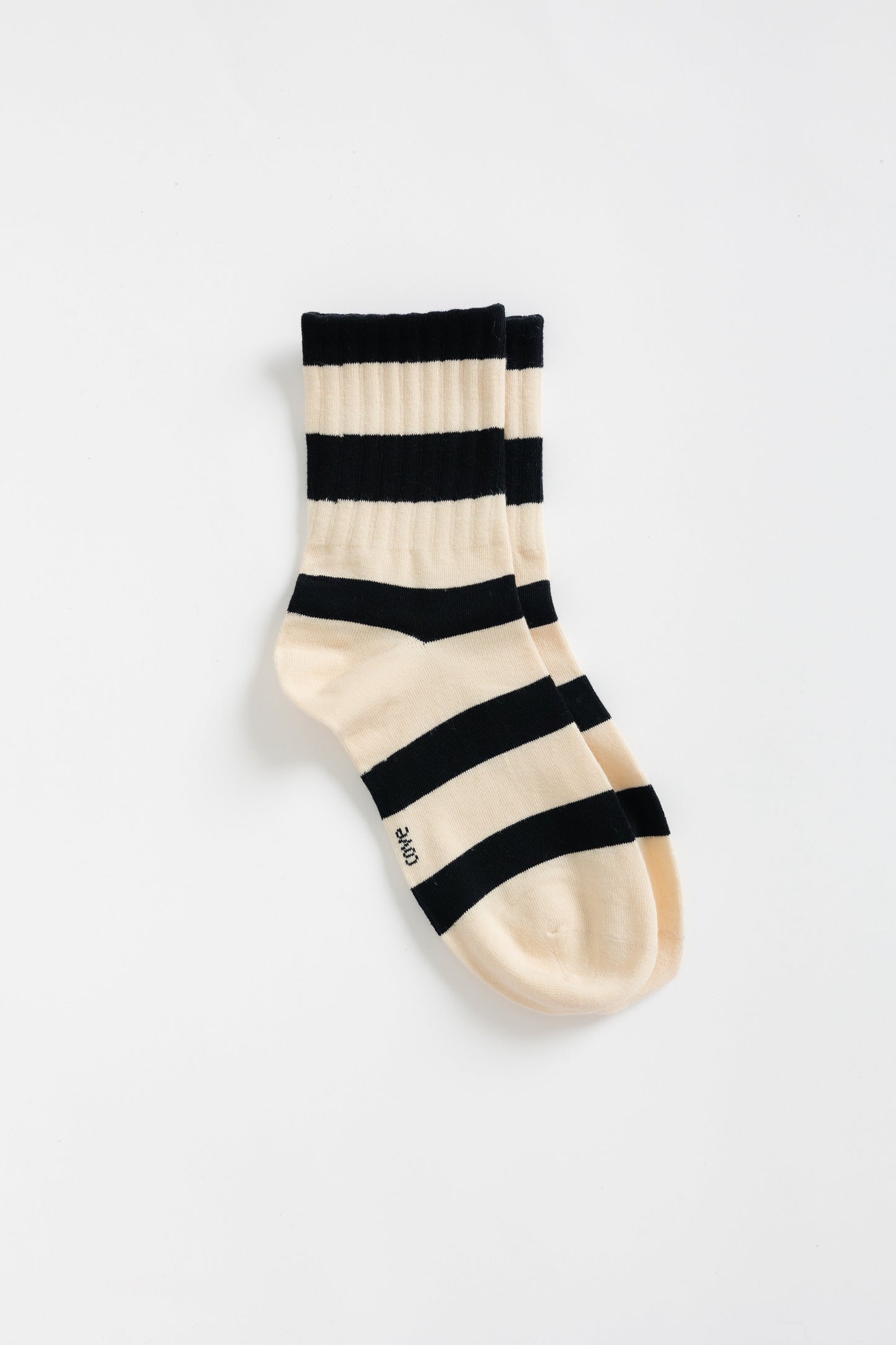 Harper Stripe Crew Socks WOMEN'S SOCKS Cove Accessories Black OS
