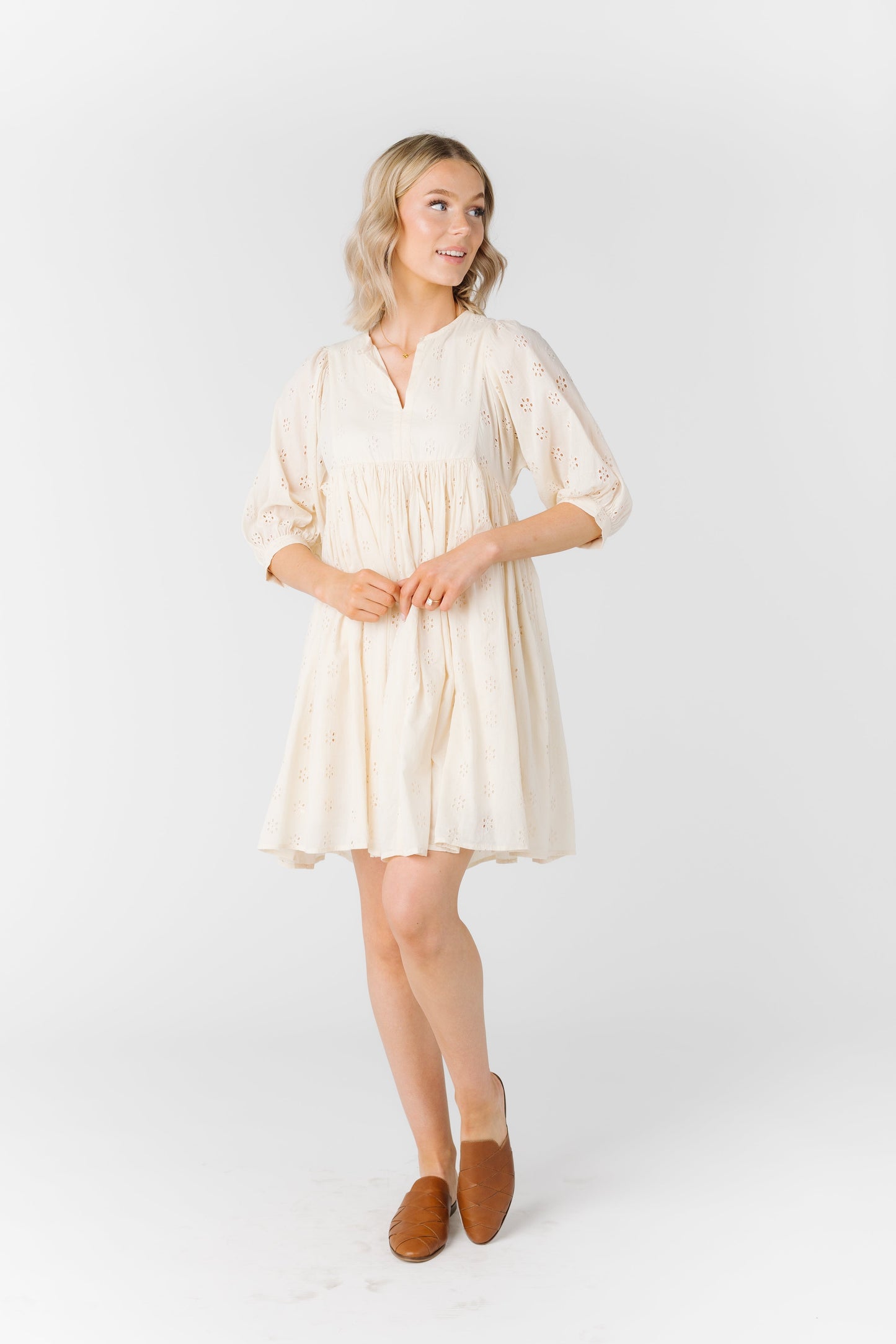 Citrus The Getaway Eyelet Dress WOMEN'S DRESS Citrus