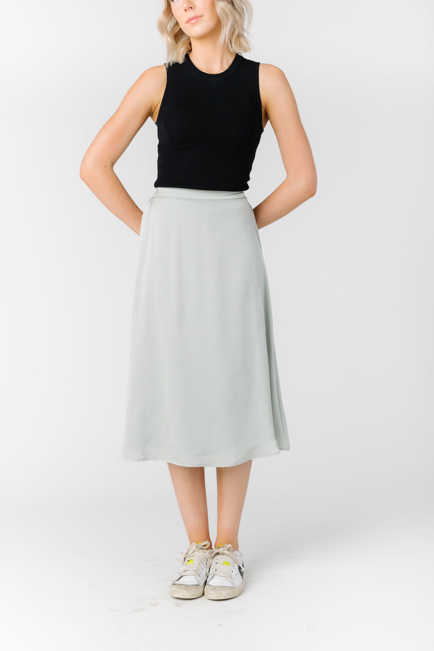 Make You Mine Satin Skirt WOMEN'S SKIRTS Wishlist Cloud Large