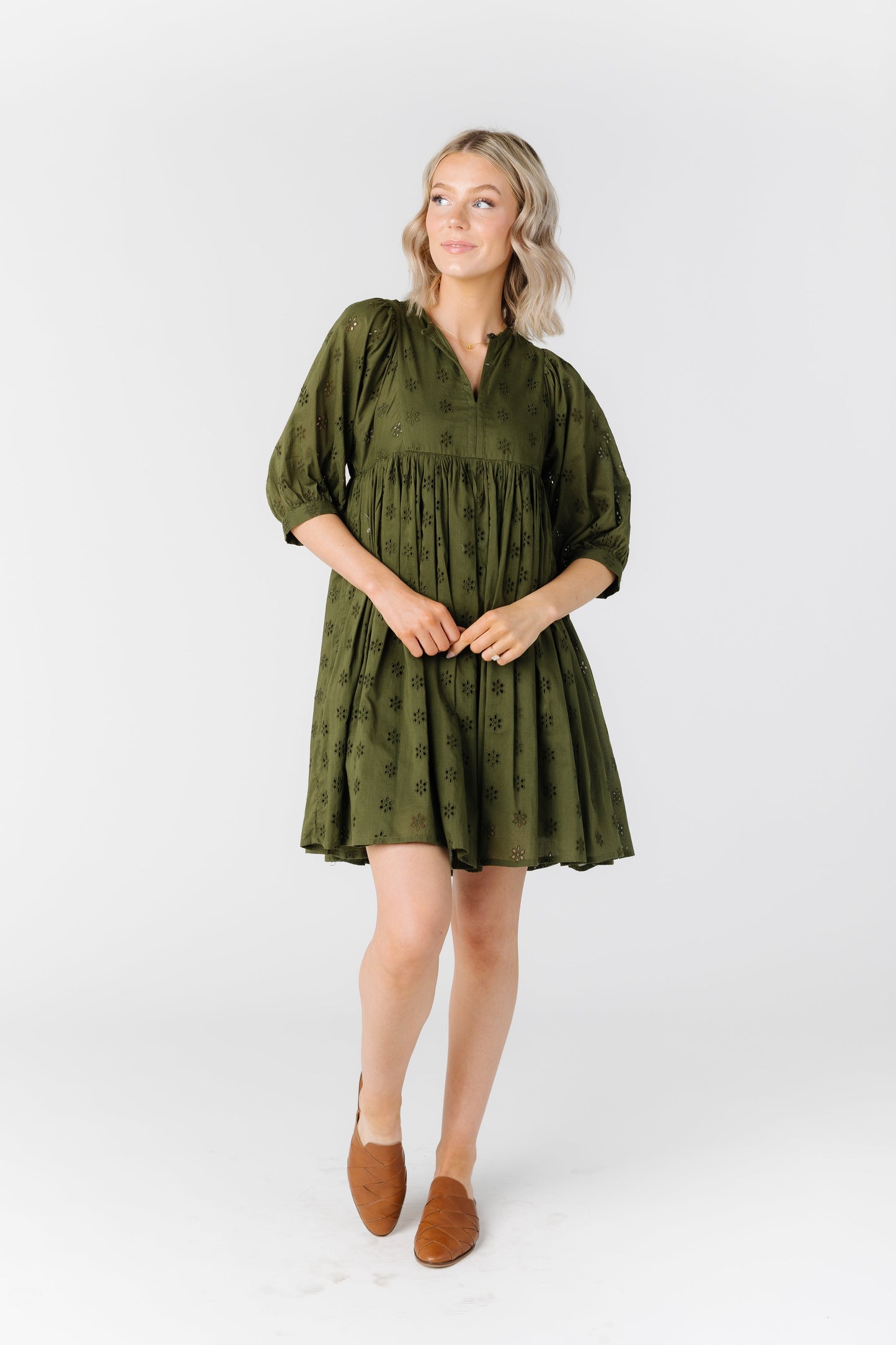 Citrus The Getaway Eyelet Dress WOMEN'S DRESS Citrus