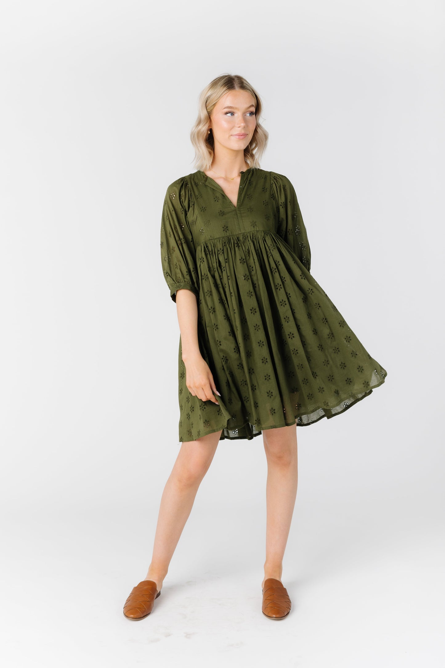 Citrus The Getaway Eyelet Dress WOMEN'S DRESS Citrus