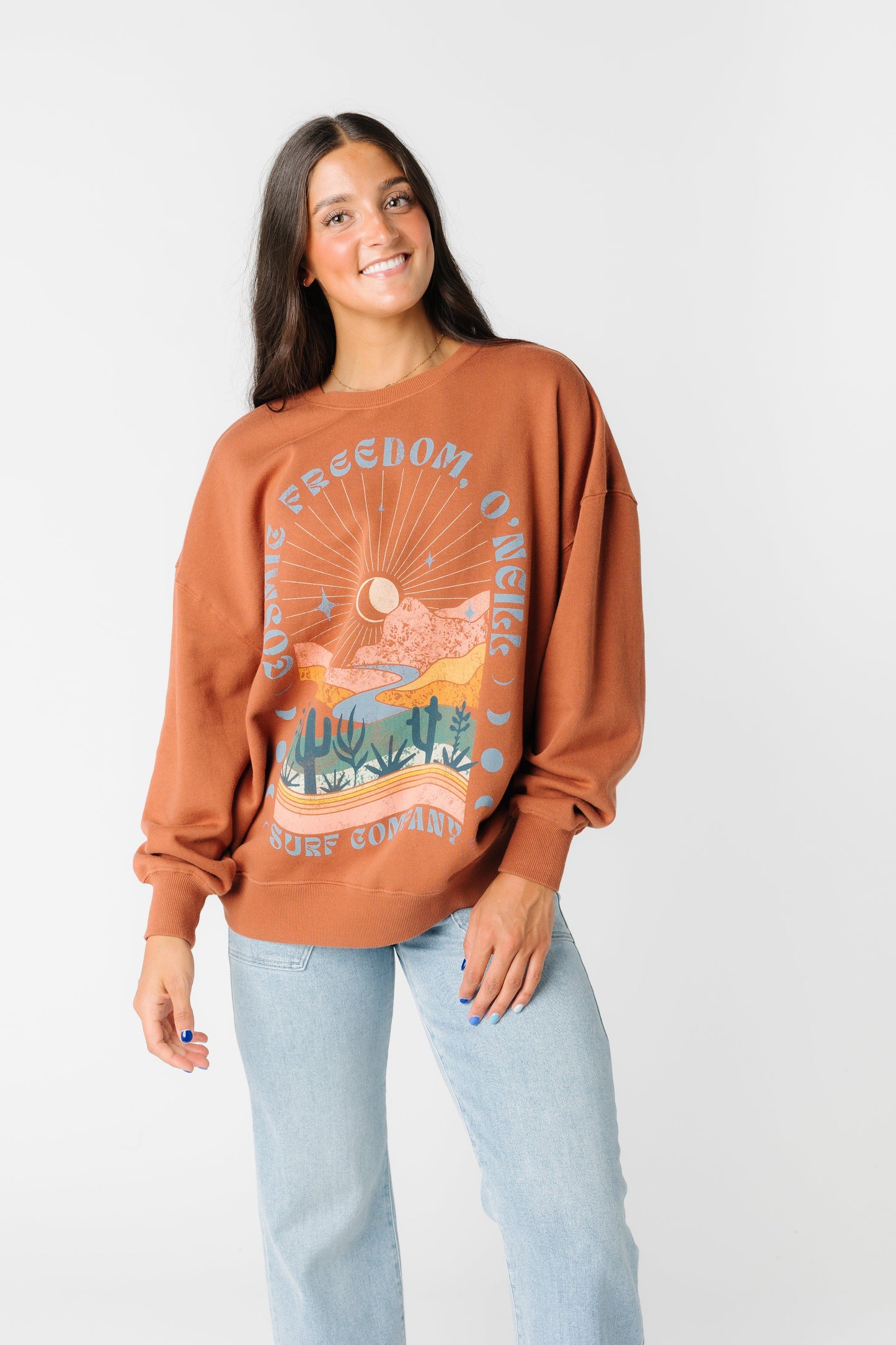 O'Neill Choice Sweatshirt -Rust WOMEN'S SWEATSHIRT O'NEILL