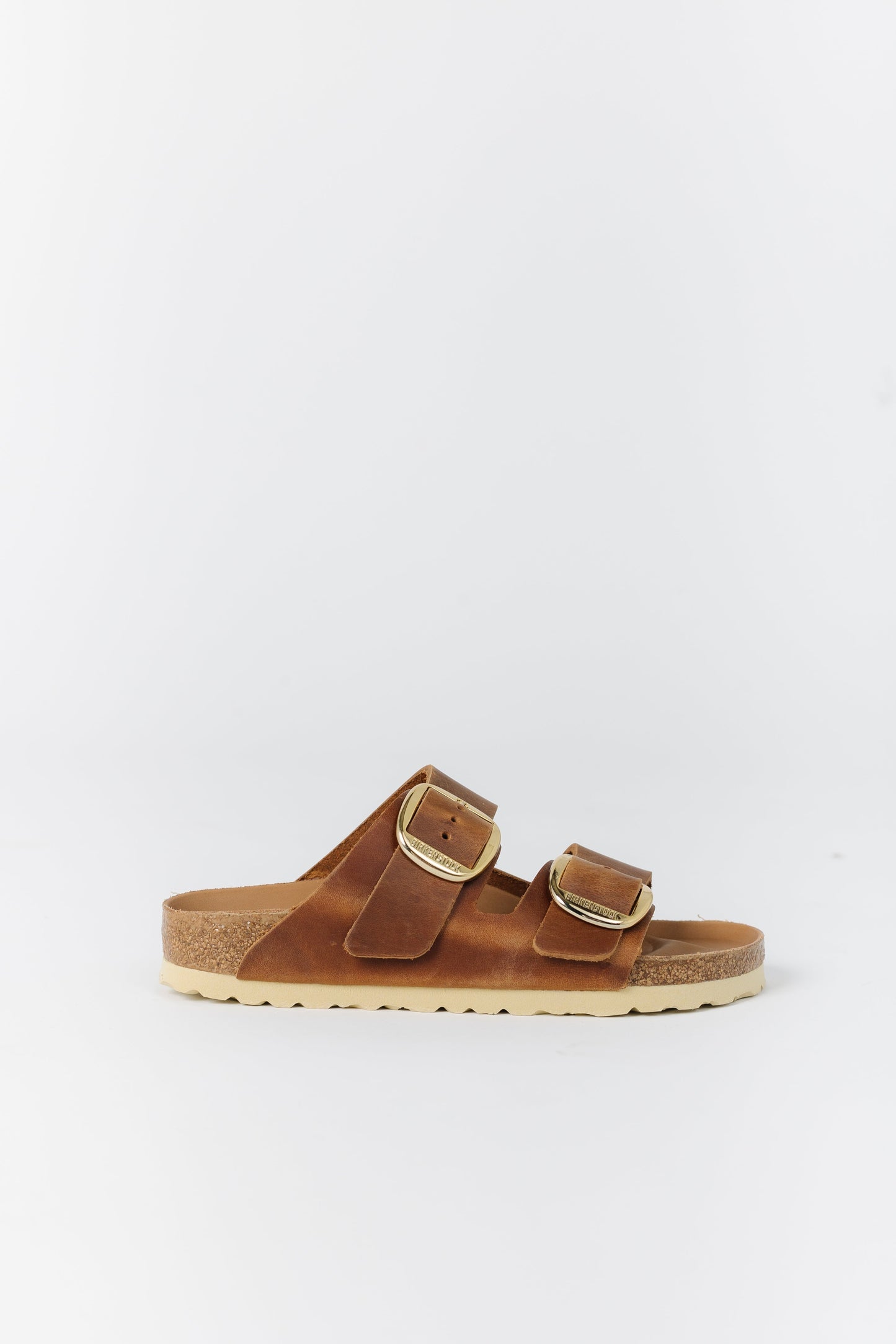 Birkenstock Arizona Big Buckle Cognac Leather WOMEN'S SHOES Birkenstock