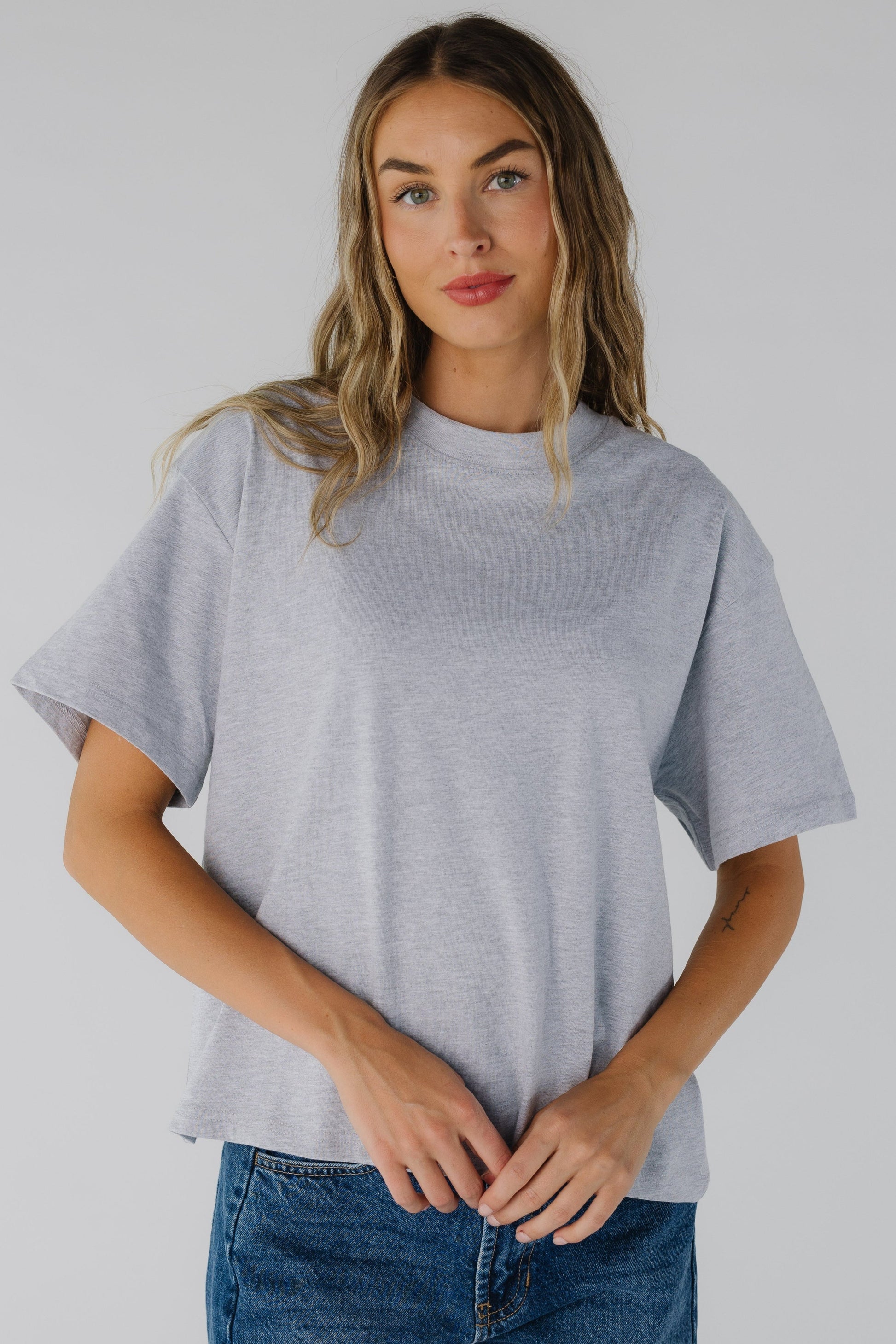 Charlie Blank Tee WOMEN'S T-SHIRT The Blank Lab Heather Grey S