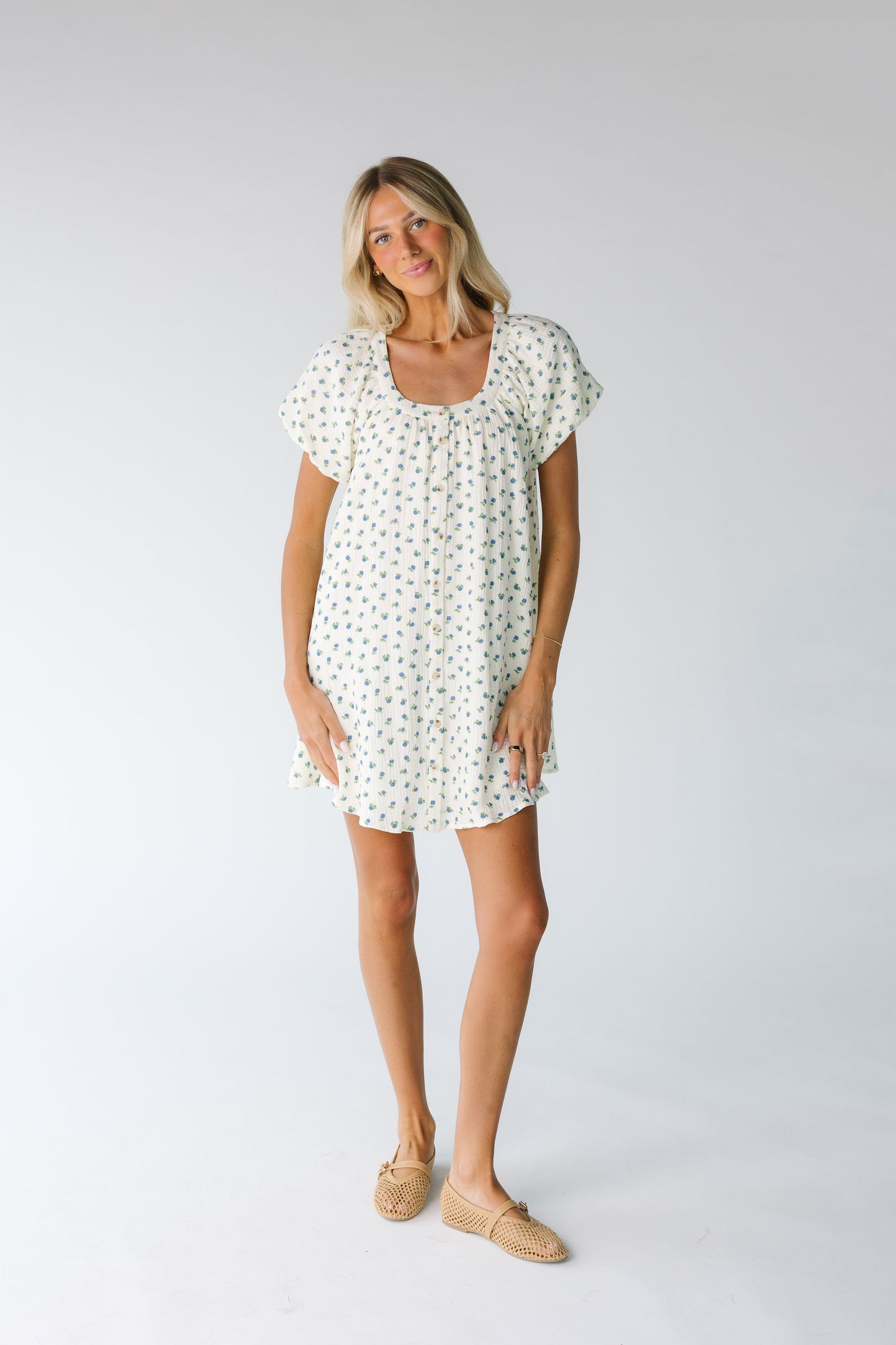 Brass & Roe Ellie Gauze Print Dress WOMEN'S DRESS brass & roe