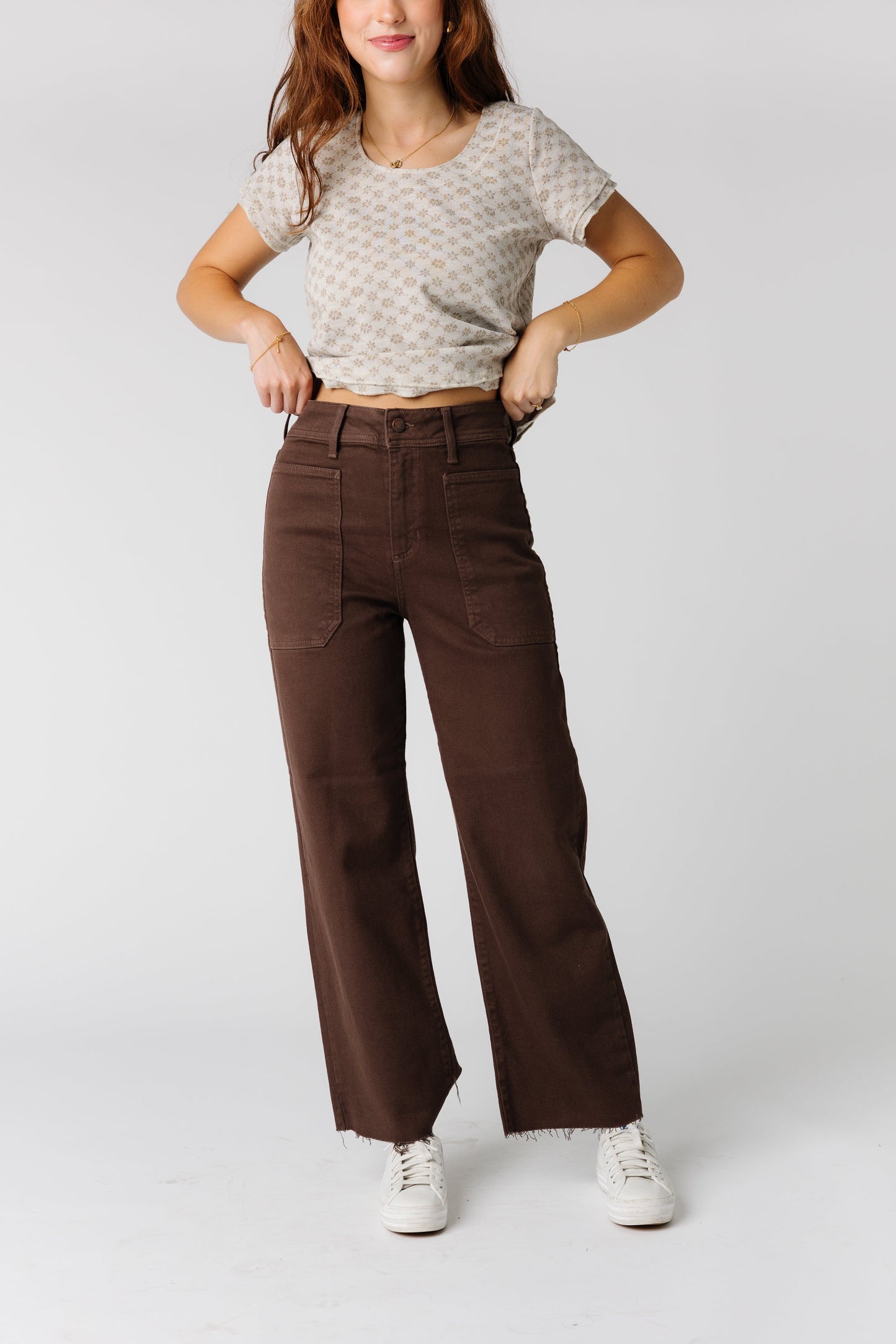 HR Utility Wide Leg Jeans WOMEN'S JEANS Just Panmaco Inc.