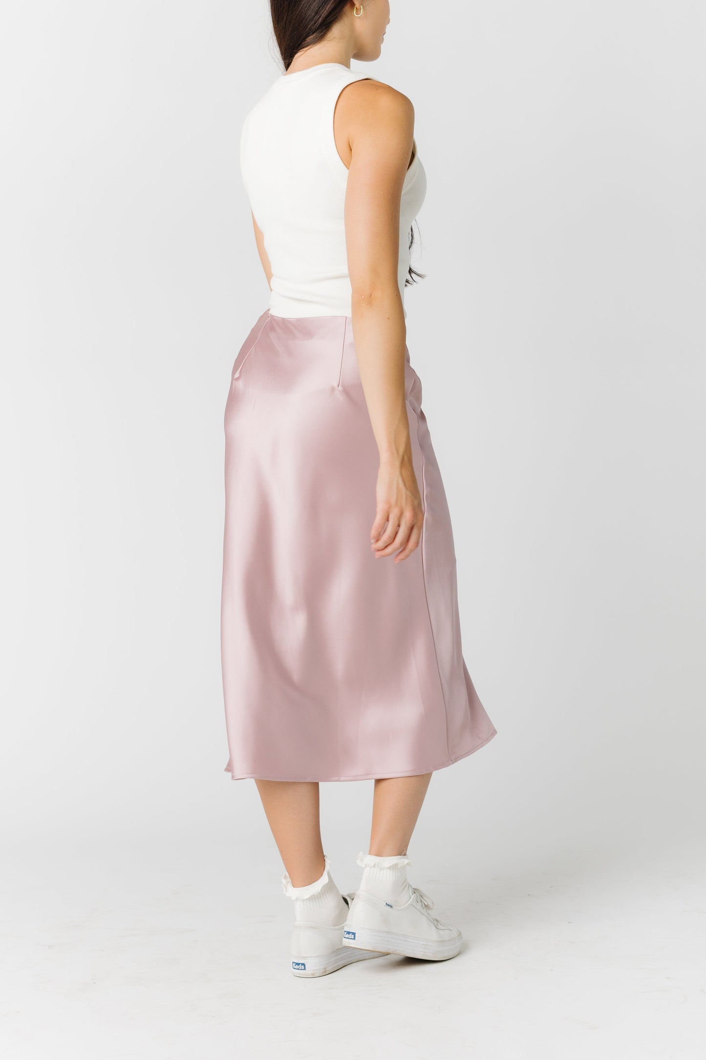 Romance Midi Satin Skirt WOMEN'S SKIRTS Things Between 