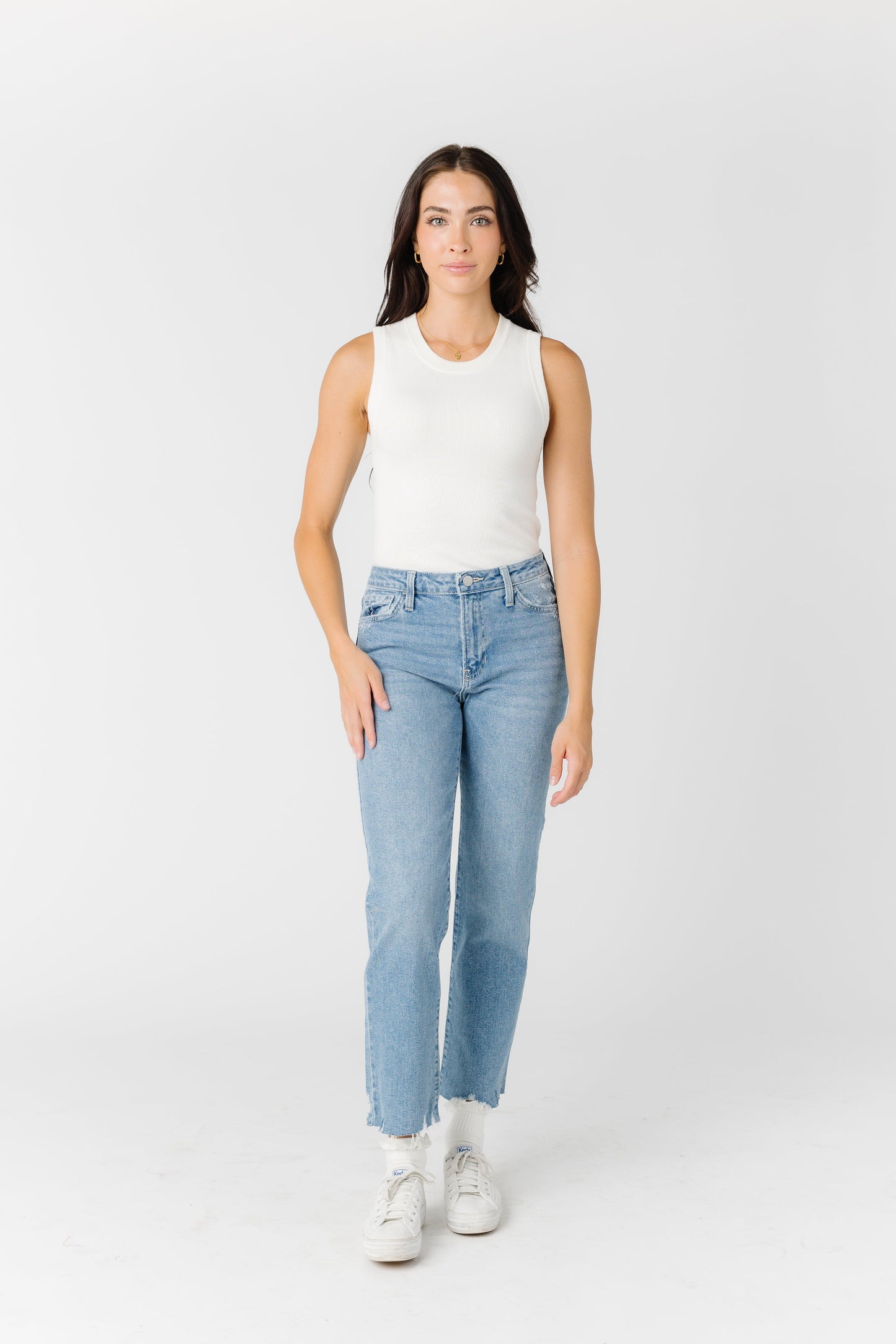 Lost In Time Vintage Straight Jeans WOMEN'S DENIM Just Panmaco Inc. Lt Denim 24