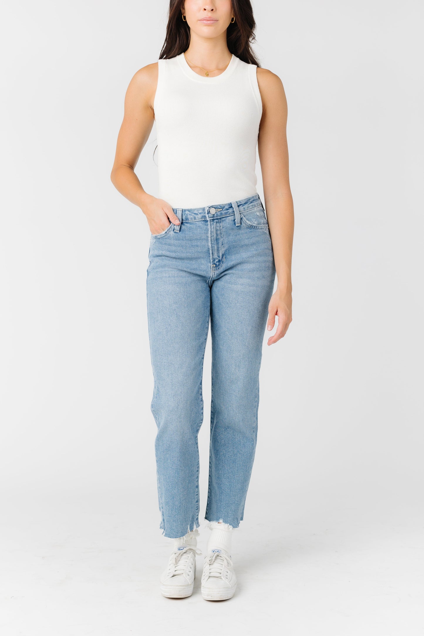 Lost In Time Vintage Straight Jeans WOMEN'S DENIM Just Panmaco Inc.