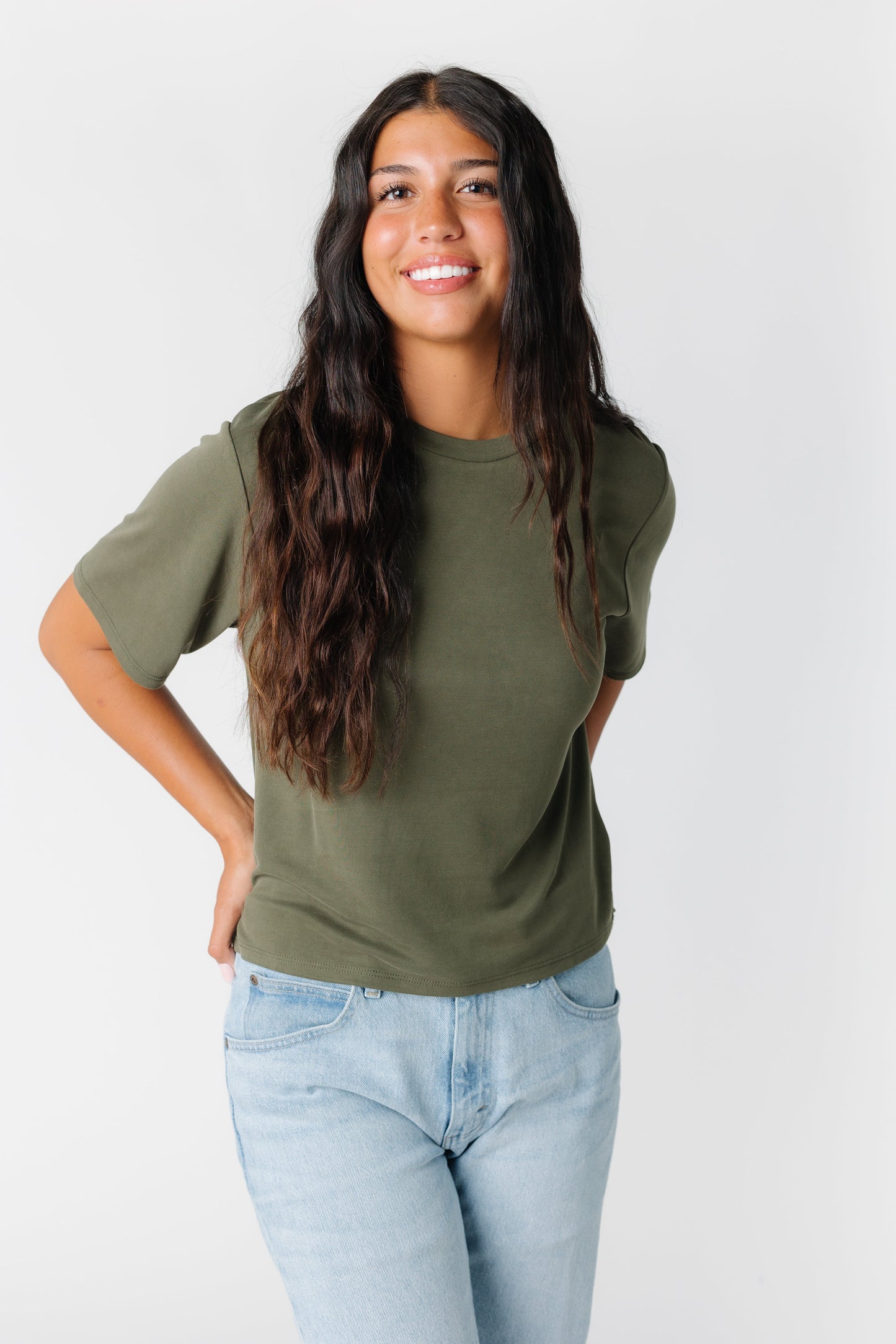 Lexa Soft Top WOMEN'S TOP Things Between Olive L