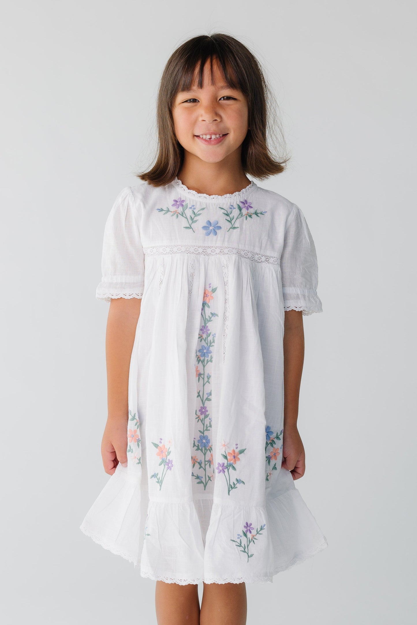 Citrus Kali Embroidered Girl's Dress GIRL'S DRESS Citrus