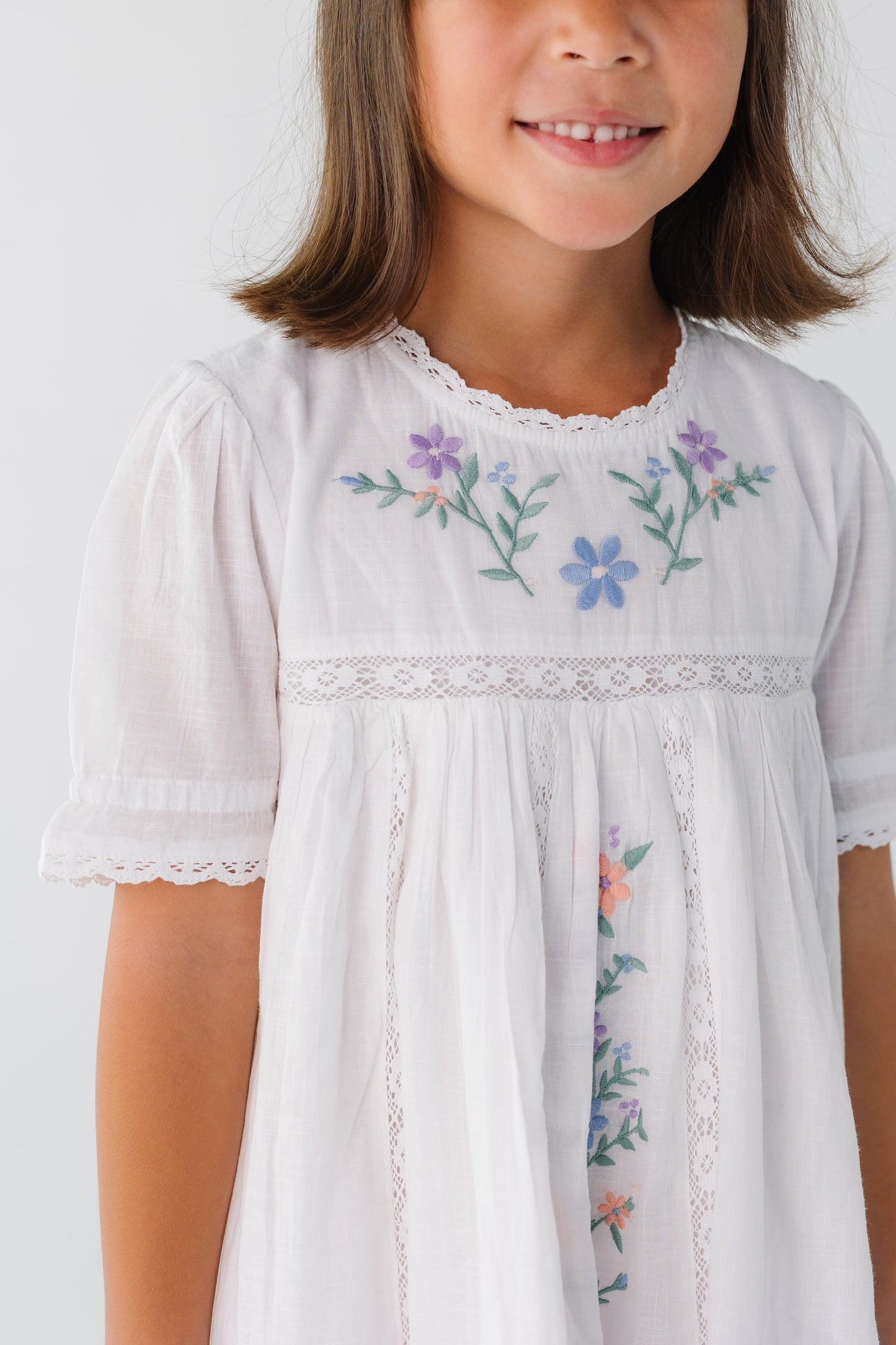 Citrus Kali Embroidered Girl's Dress GIRL'S DRESS Citrus