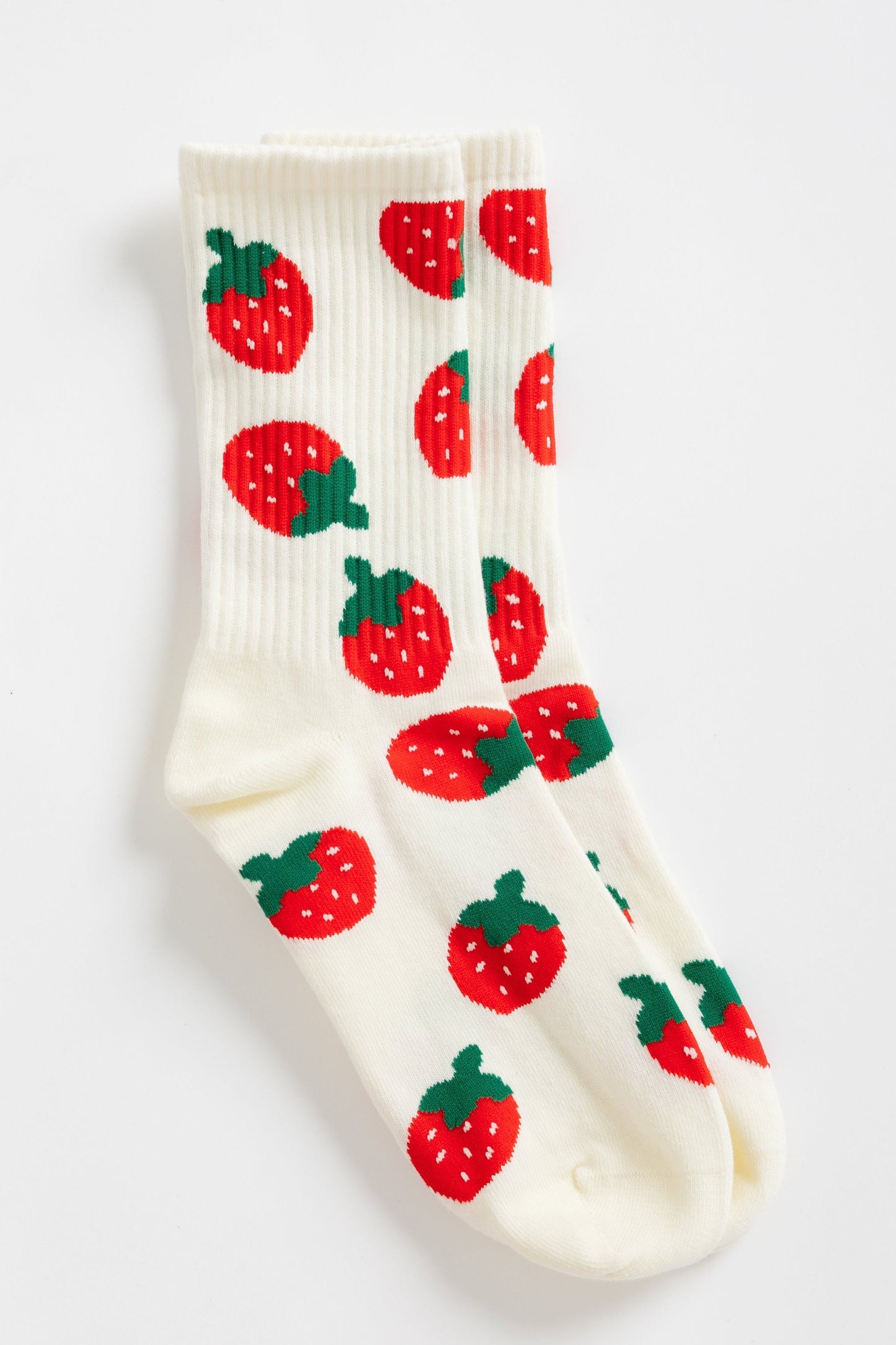 Cove Strawberries Crew Sock for women and teens