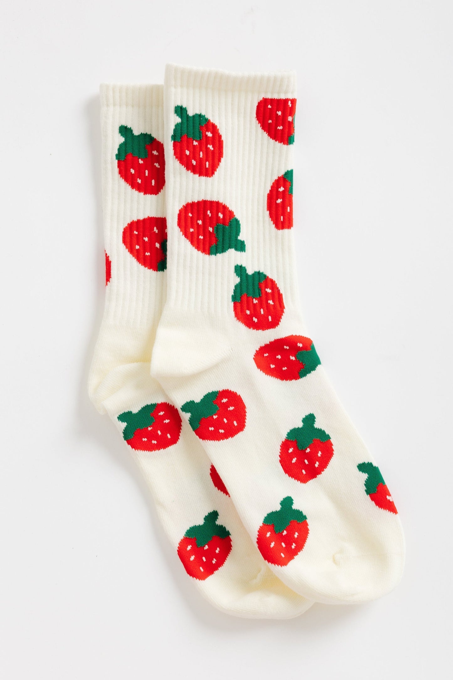 Cove Strawberries Crew Sock WOMEN'S SOCKS Cove Accessories