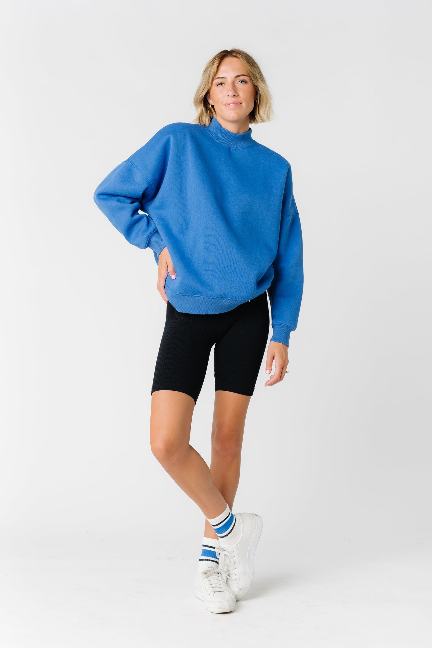 Ribbed Seamless Biker Shorts Women's Athletic Mono B