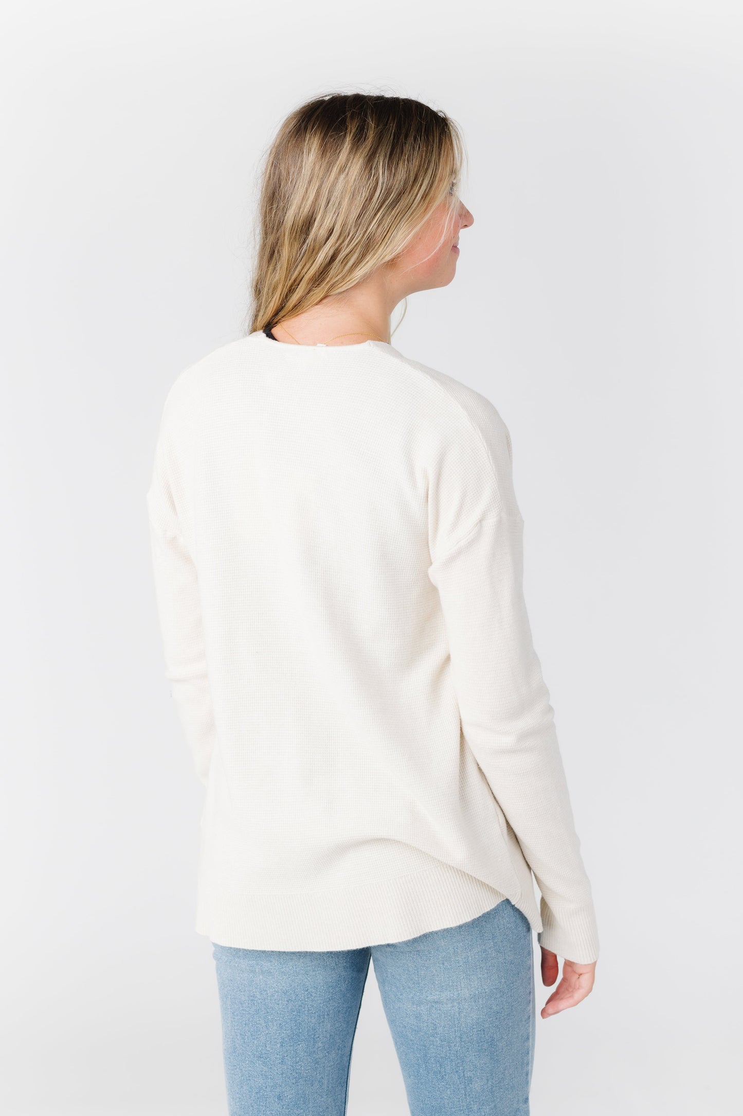 Waffle Sweater Cardigan WOMEN'S CARDIGAN Tea N Rose