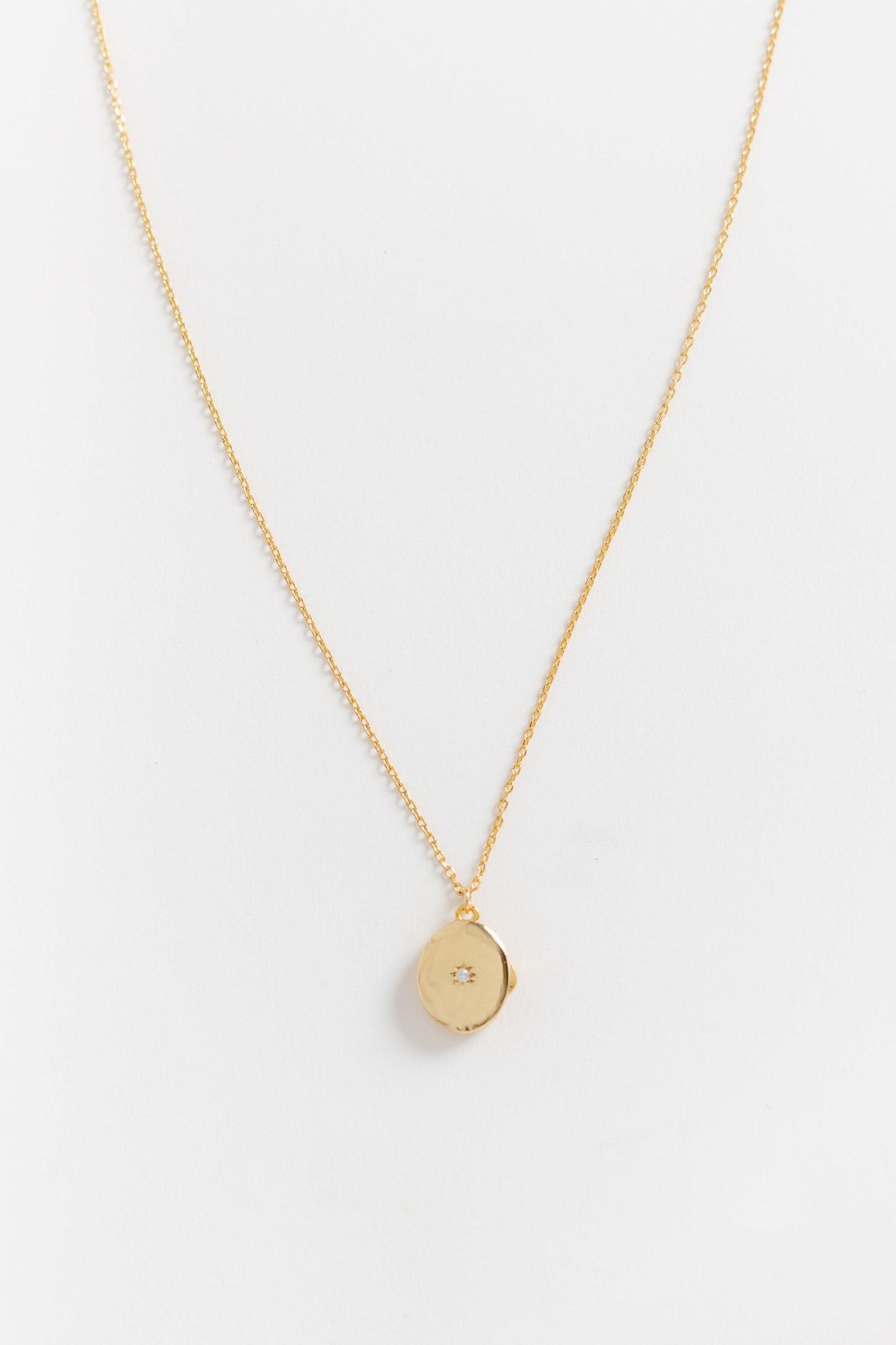 Cove Oval Locket WOMEN'S NECKLACE Cove Accessories Gold OS