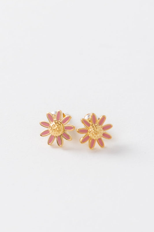 Cove Daisy Daisy Earrings WOMEN'S EARINGS Cove Accessories Pink OS