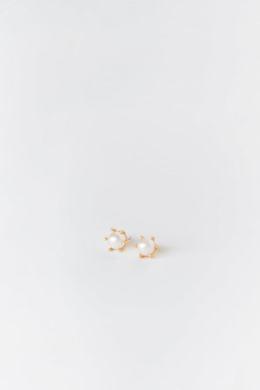 Cove Earrings Elegant Pearl Gold WOMEN'S EARINGS Cove Accessories