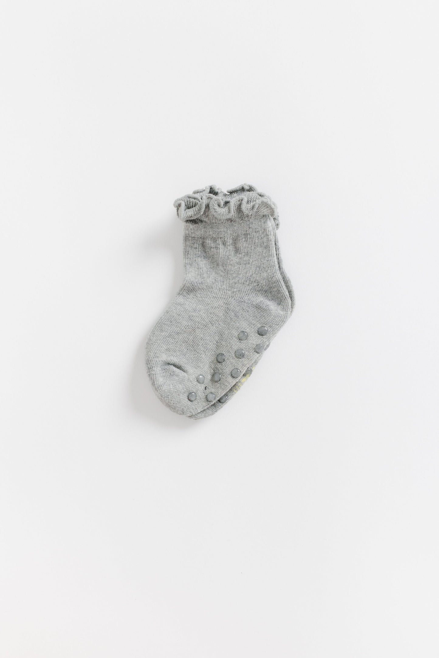 Cove Kids Ruffle Quarter Socks KID'S SOCKS Cove Accessories Grey 0-6 mth