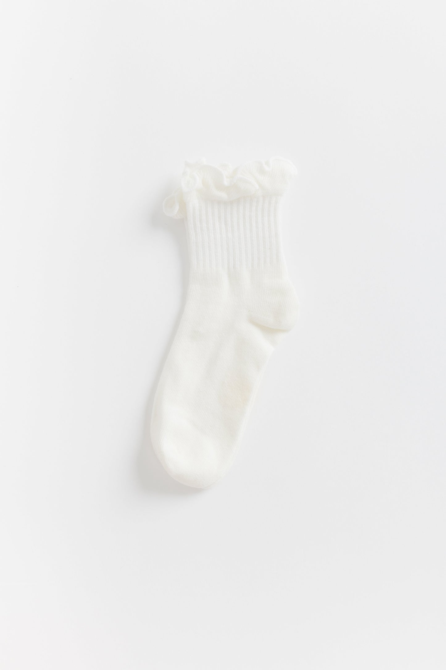 Cove Kids Ruffle Quarter Socks KID'S SOCKS Cove Accessories White 2-3 yr 