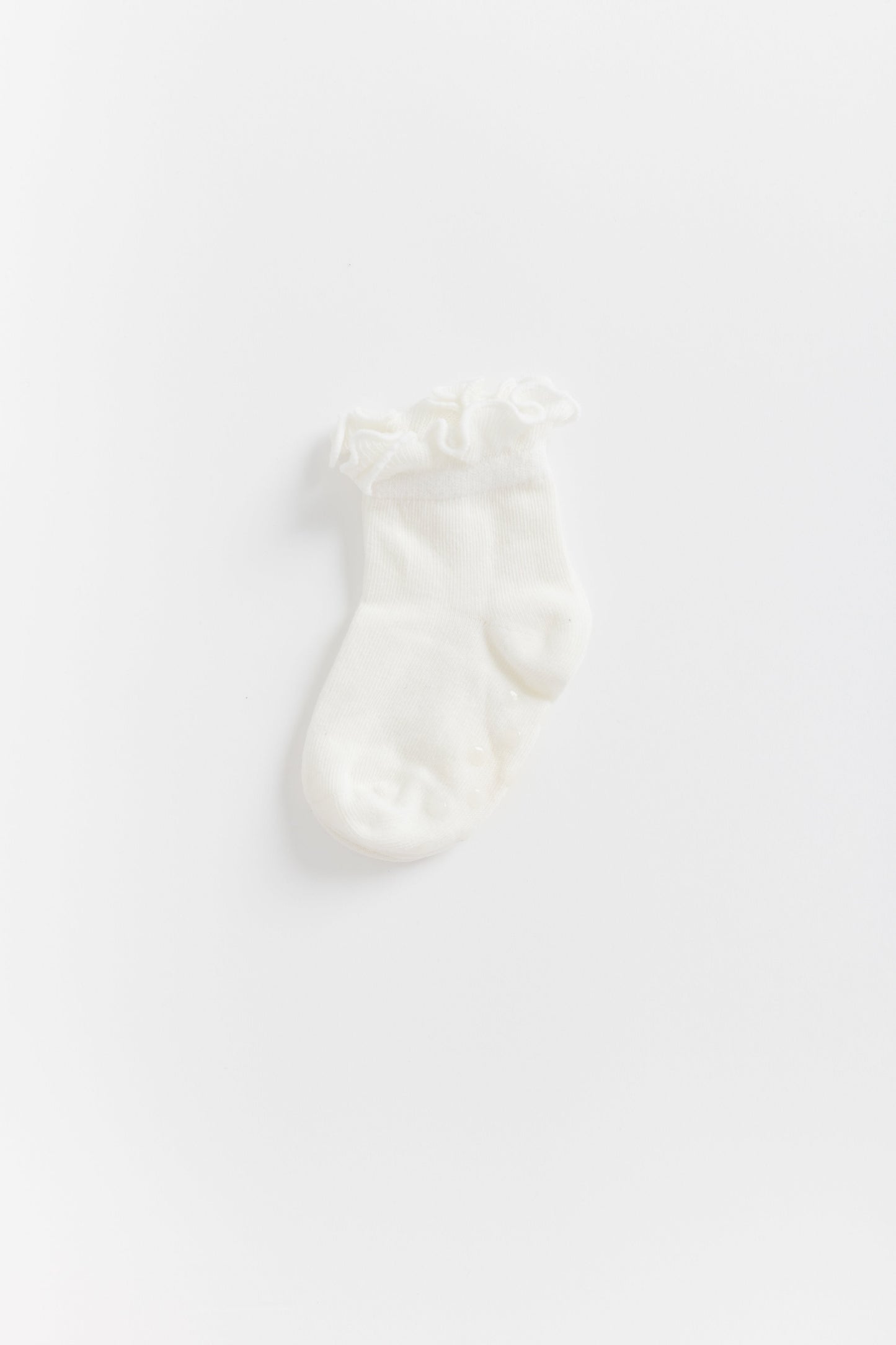 Cove Kids Ruffle Quarter Socks KID'S SOCKS Cove Accessories White 0-6 mth