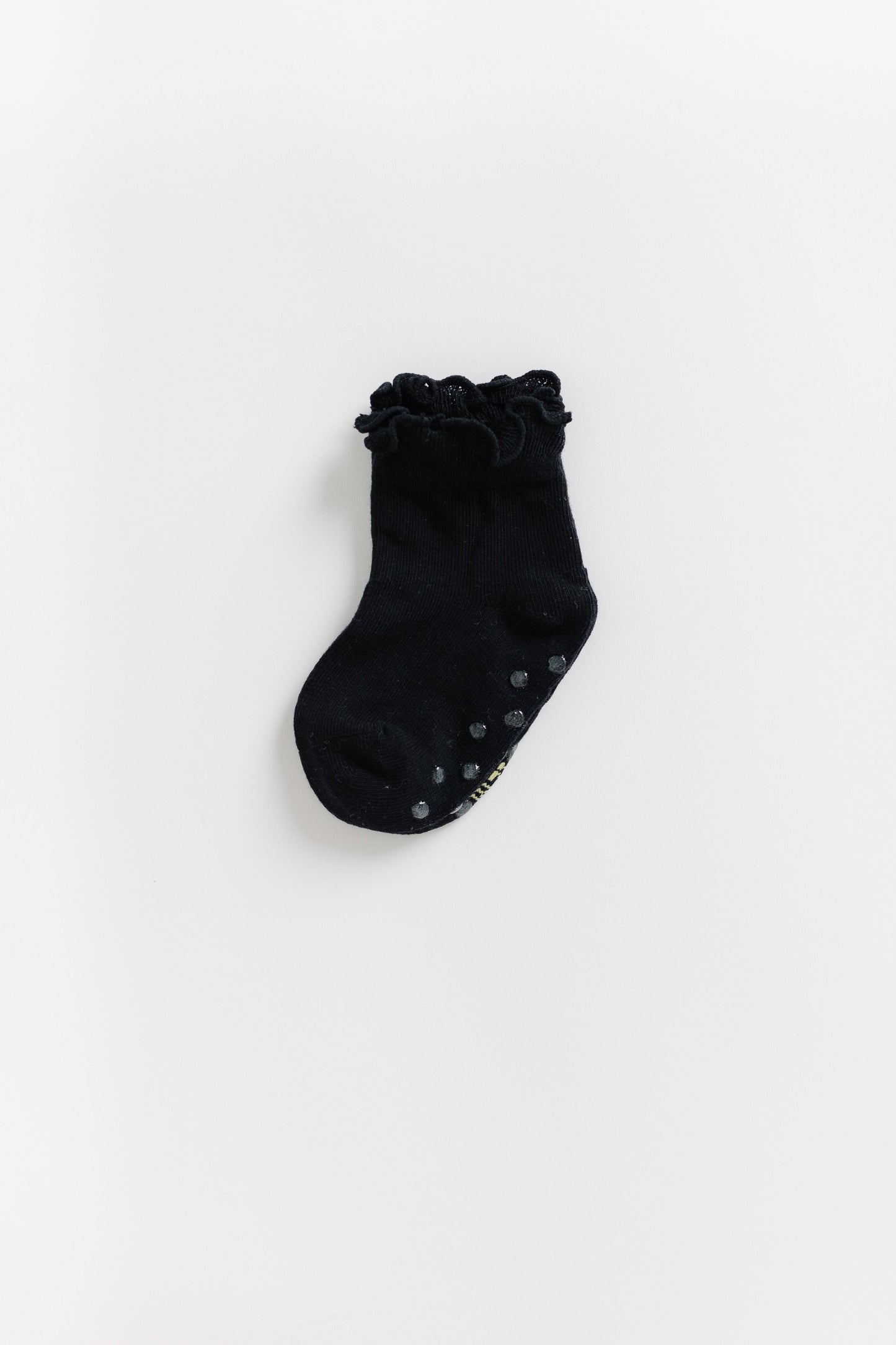 Cove Kids Ruffle Quarter Socks KID'S SOCKS Cove Accessories Black 0-6 mth